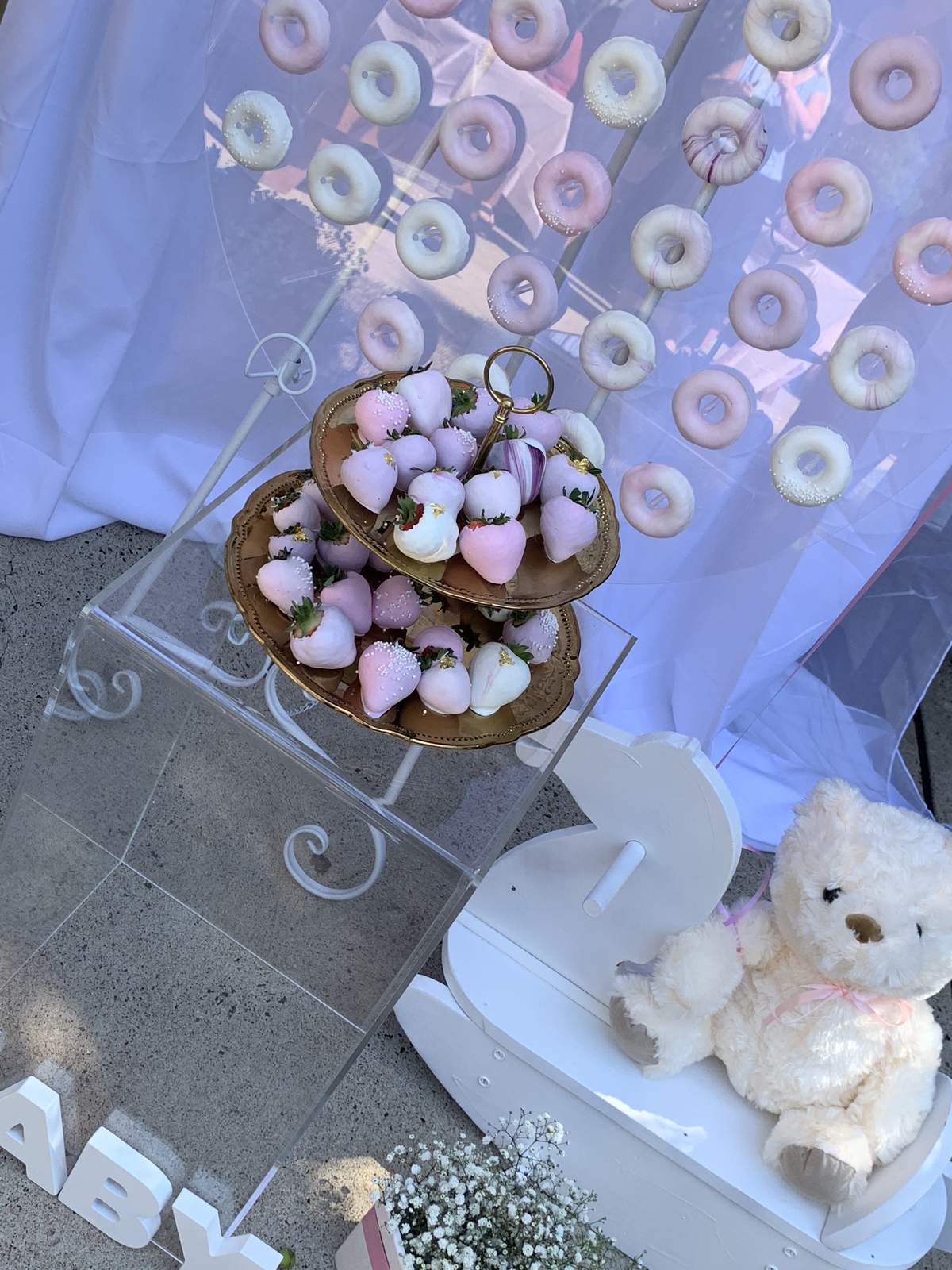 A surprise baby shower for girl number 3 - Pink & Purple