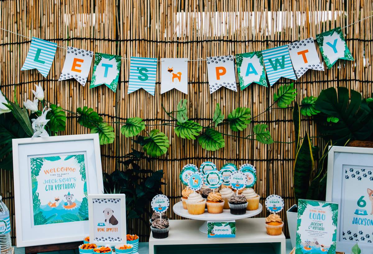 Bow Wow Luau // Tropical Puppy Party - Dogs / Puppies