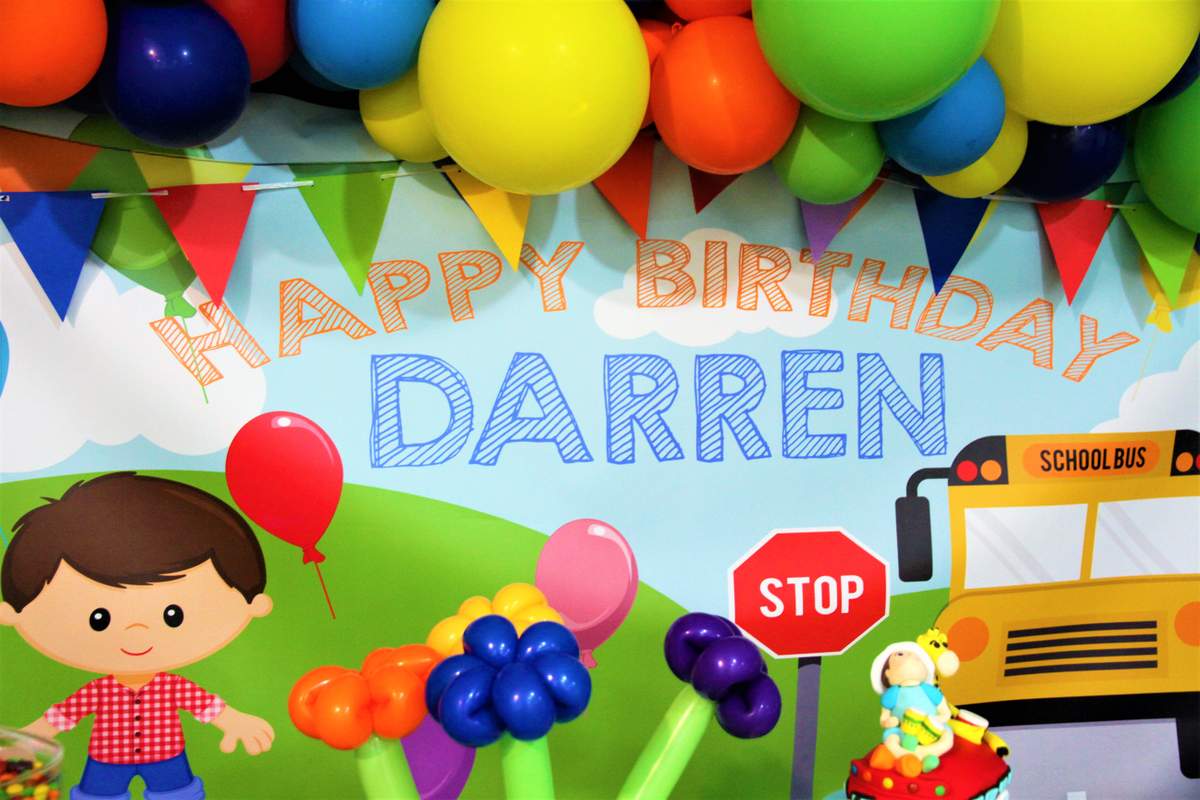 The Wheels on the Bus - Darren's 1st Birthday - The Wheels on the Bus