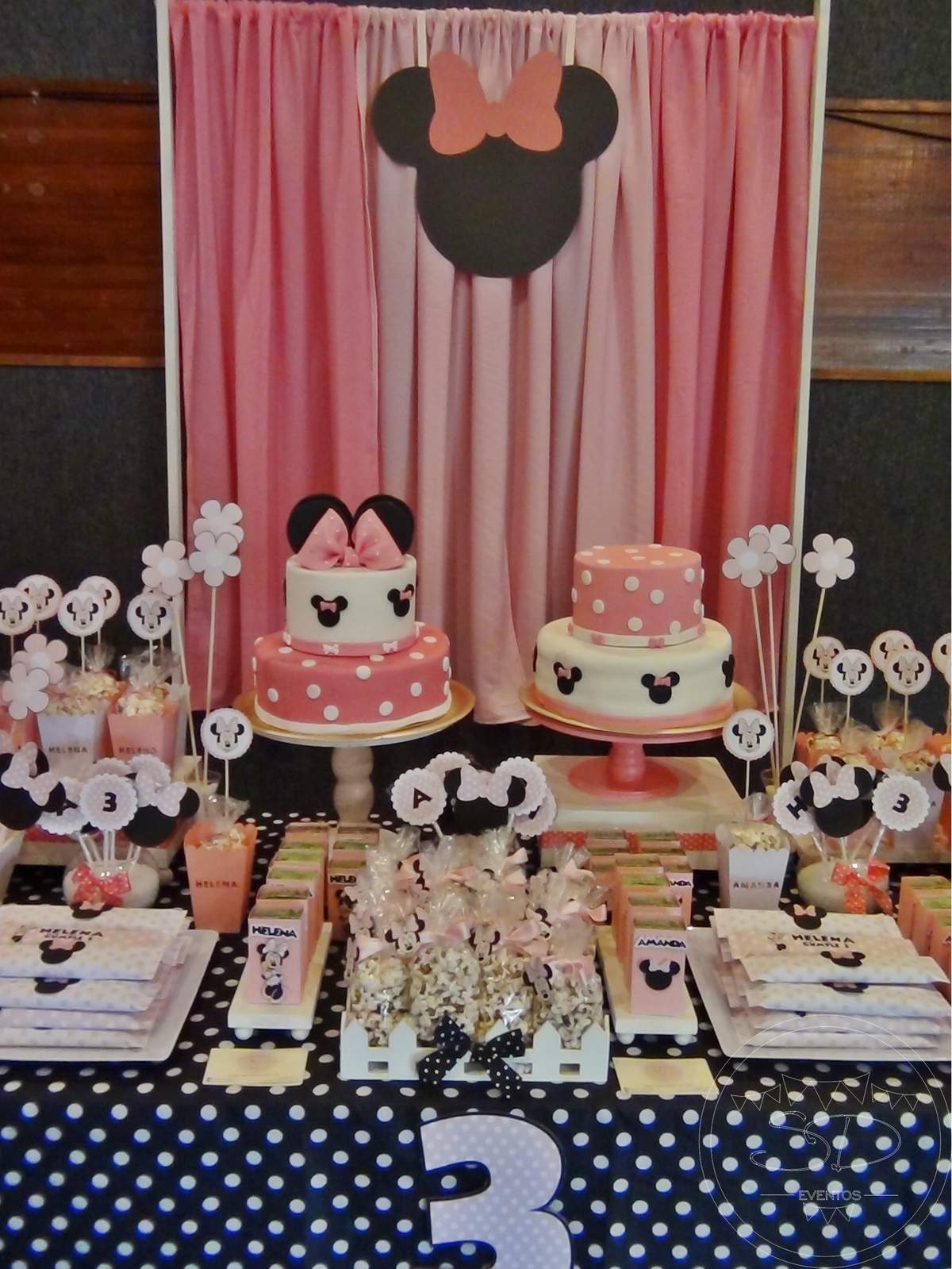 Amanda y Helena festejan con Minnie - Minnie Mouse