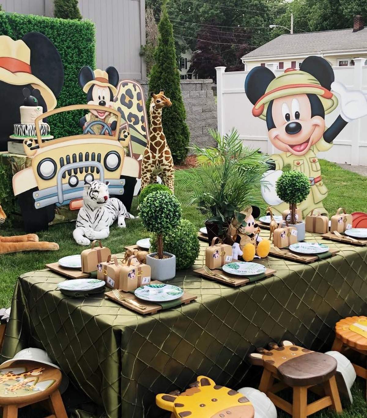 Mickey Mouse Safari Birthday Party Ideas Photo 6 Of 13 Catch My Party