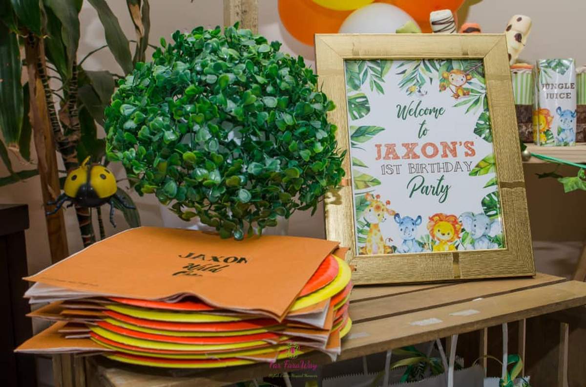 Jaxon's Jungle 1st birthday party - Jungle Safari