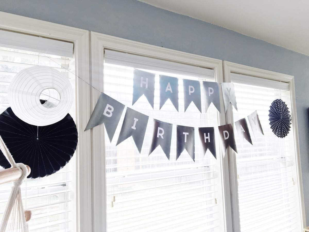 Bray's Simple & Stated 4th Birthday - Blue
