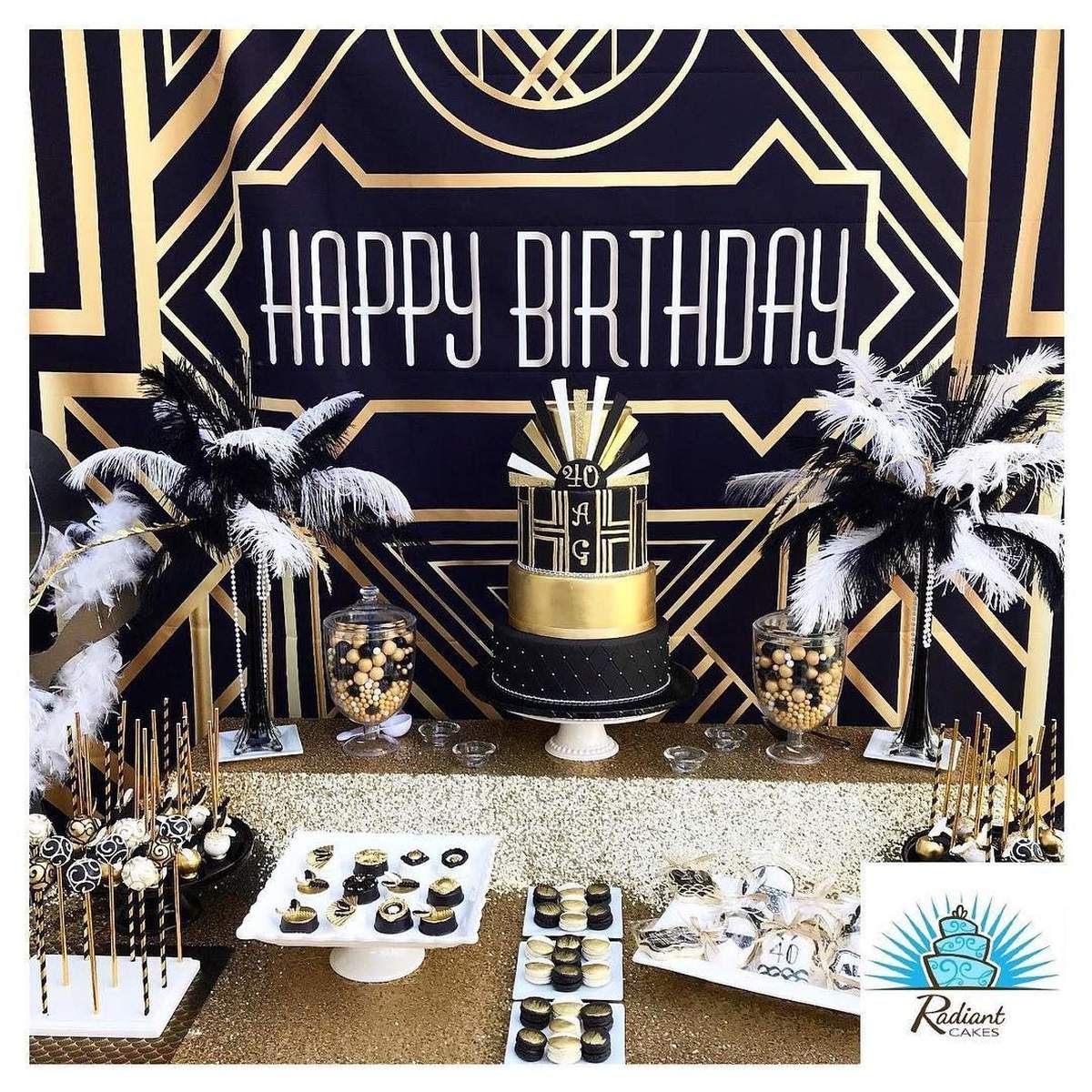 Amazing Great Gatsby Birthday Party - Great Gatsby