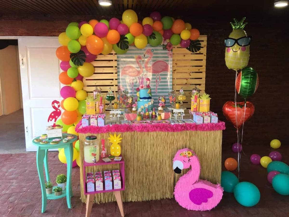 Angy's Flamingo birthday party - Flamingos