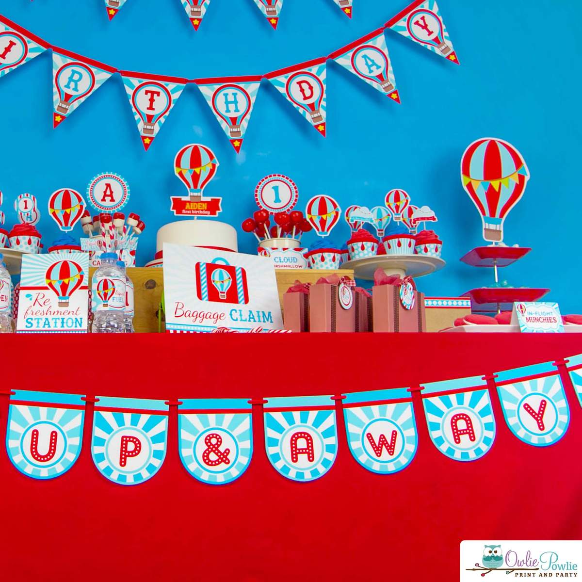 Hot Air Balloon Birthday Party Ideas Photo 9 of 28 Catch My Party