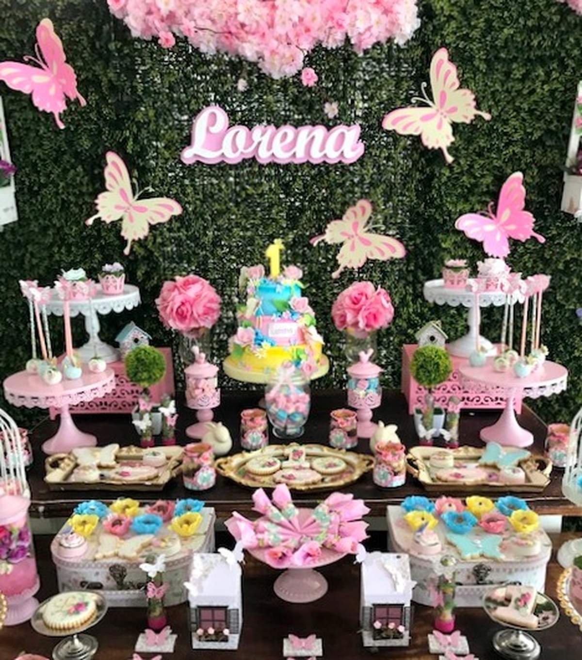 Lorena's Butterfly Garden Birthday Party - Garden