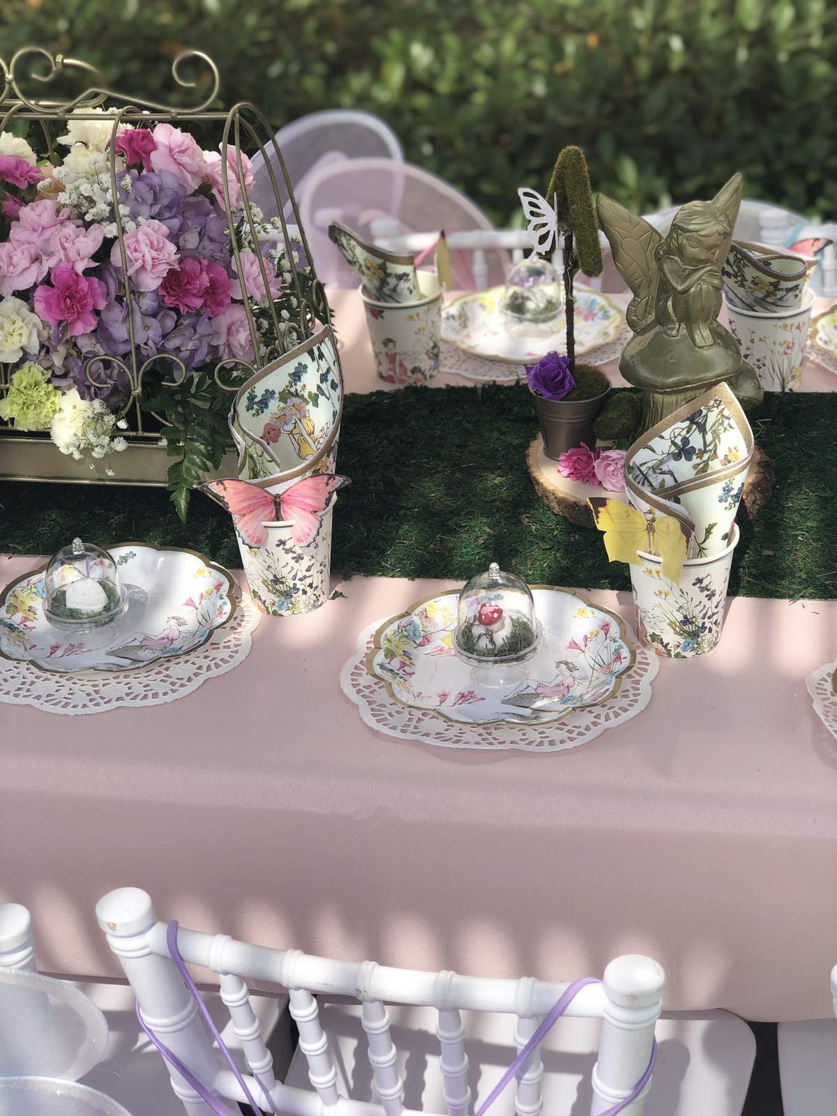 Annabella’s Fairy Garden 1st birthday  - Fairy Garden/ butterfly