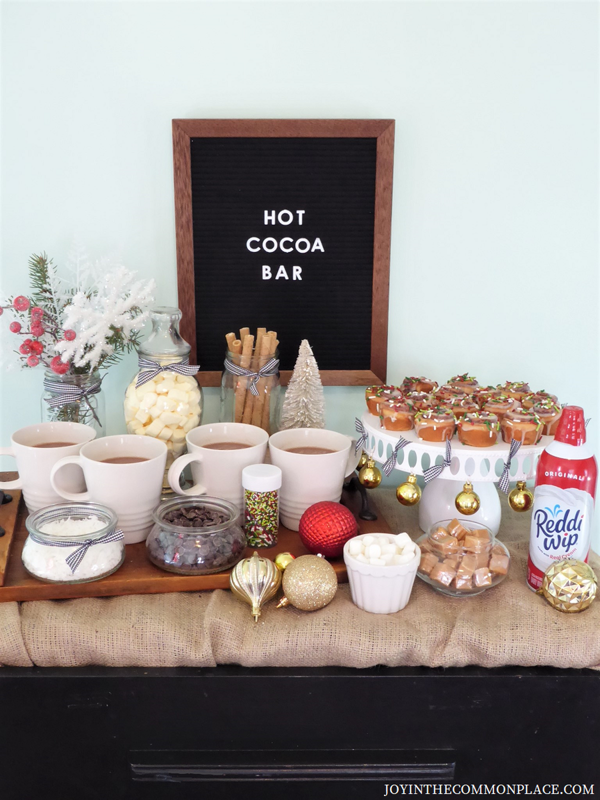 DIY Christmas Hot Cocoa Bar - Christmas