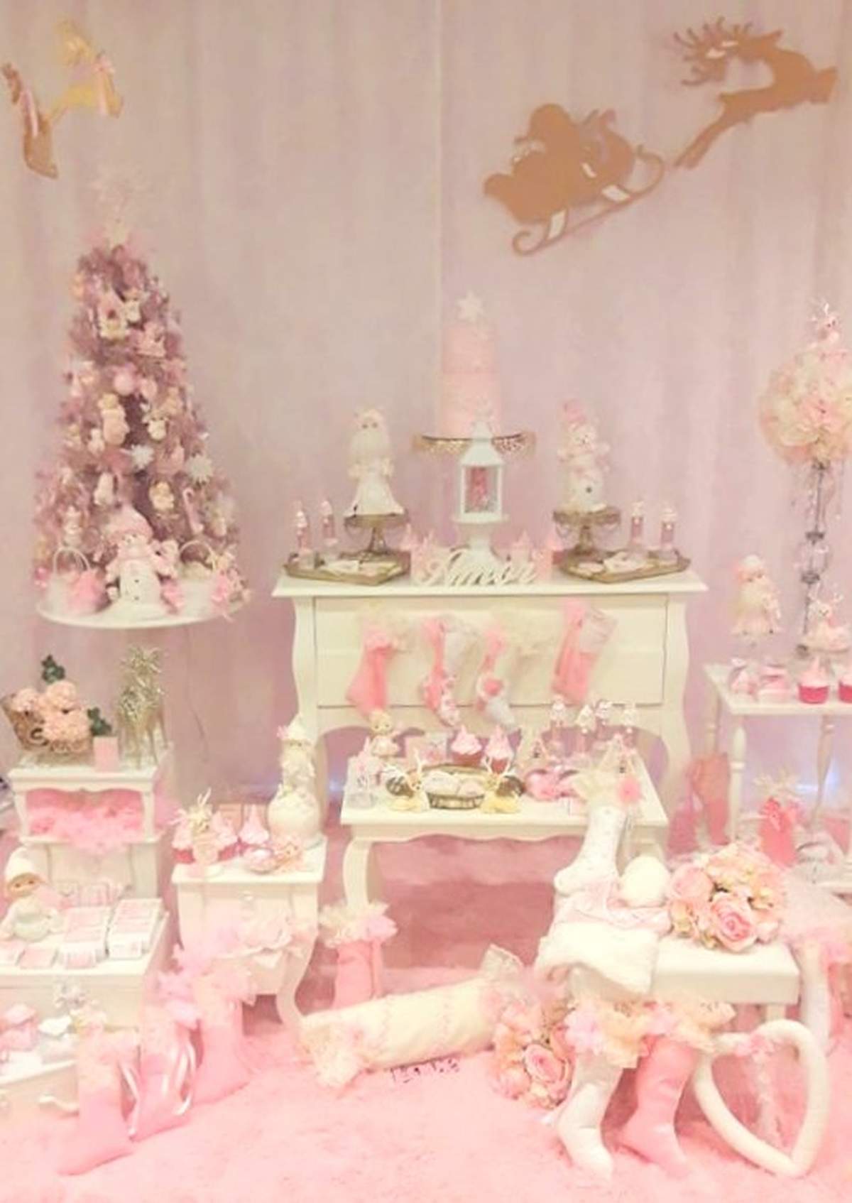 Pink Christmas Christmas/Holiday Party Ideas Photo 1 of 37 Catch My