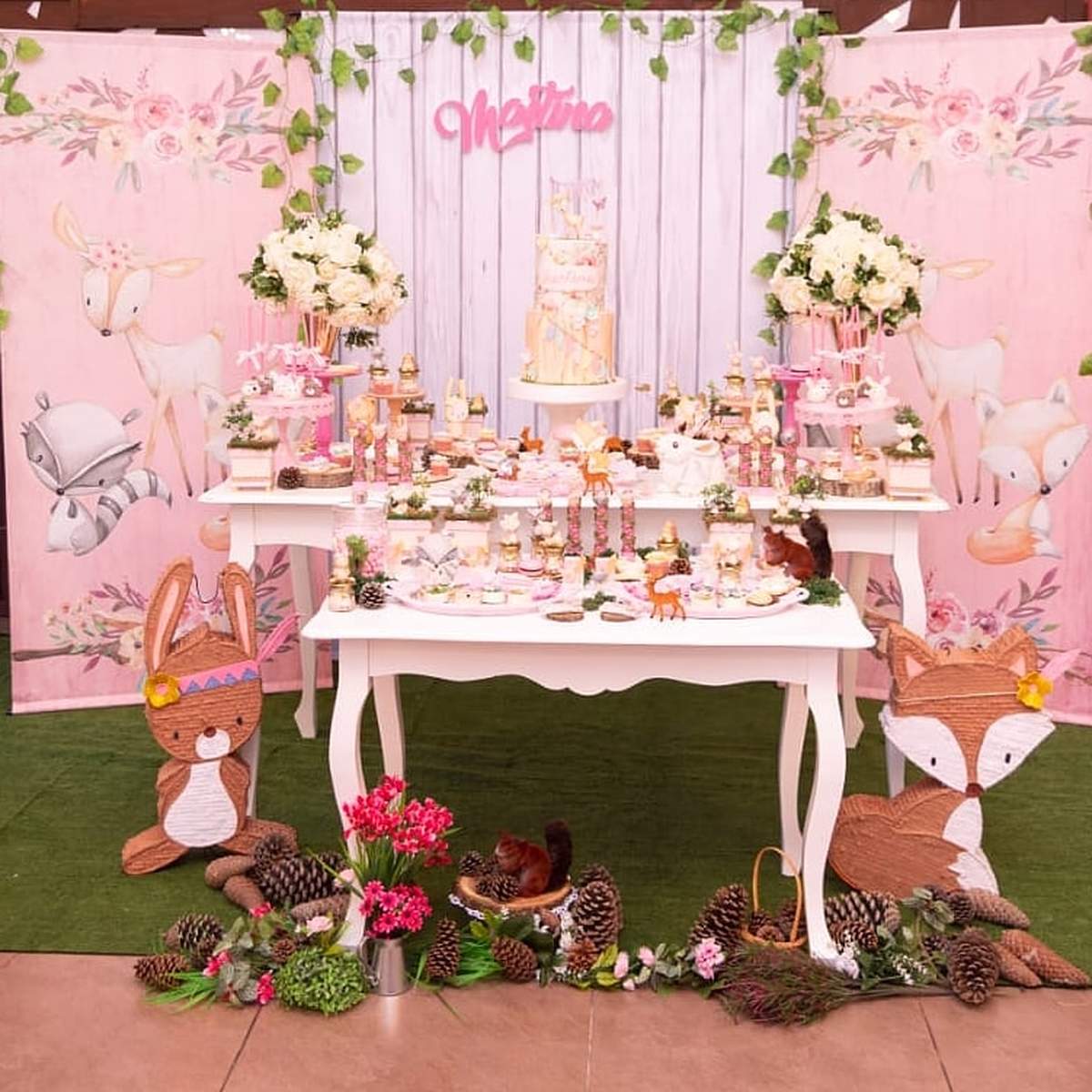 Woodland 1st birthday party - "Woodland"
