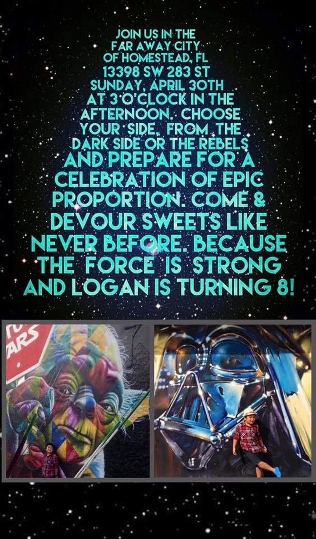 Logan’s 8th Birthday STAR WARS - Star Wars