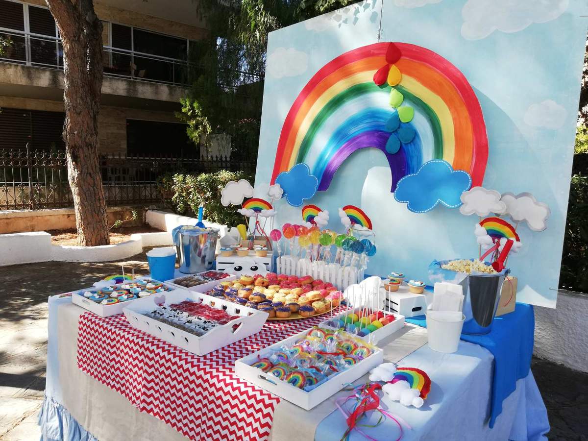 Rainbow birthday party  - Rainbows