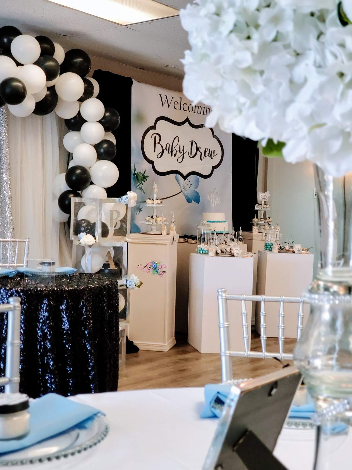 Welcoming Baby Drew - Elegant Floral