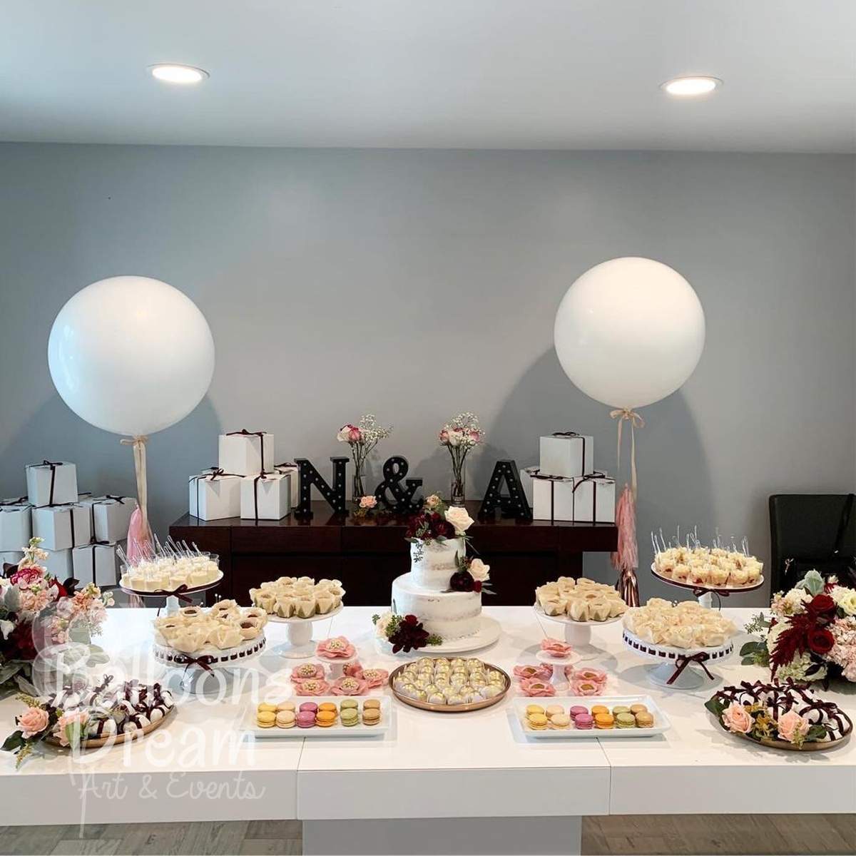 Bridal Brunch  - Burgundy bridal shower 