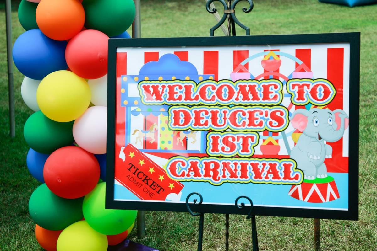 Deuces Carnival 1st birthday party - Circus / Carnival