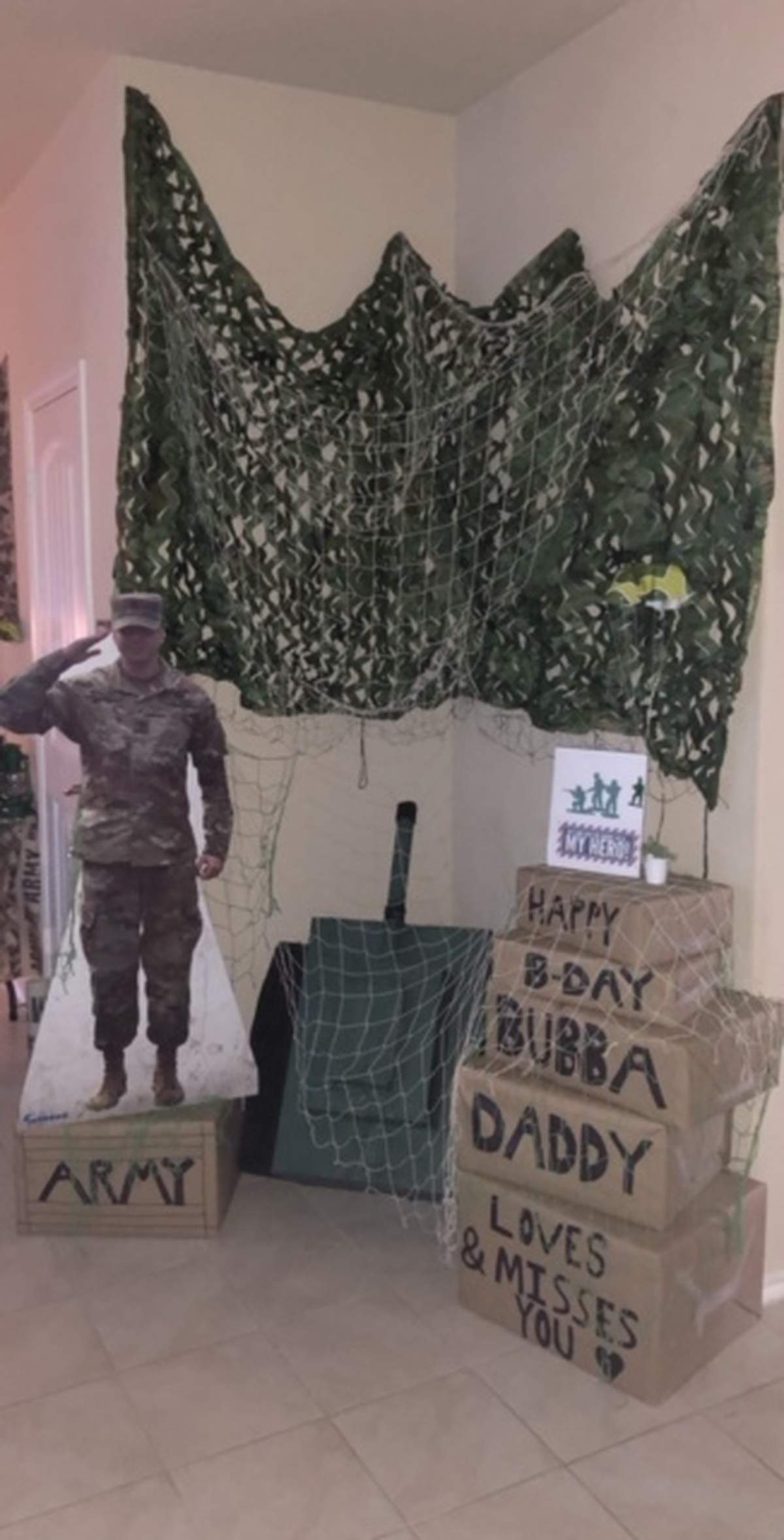 Army Themed due Dad was deployed - Army