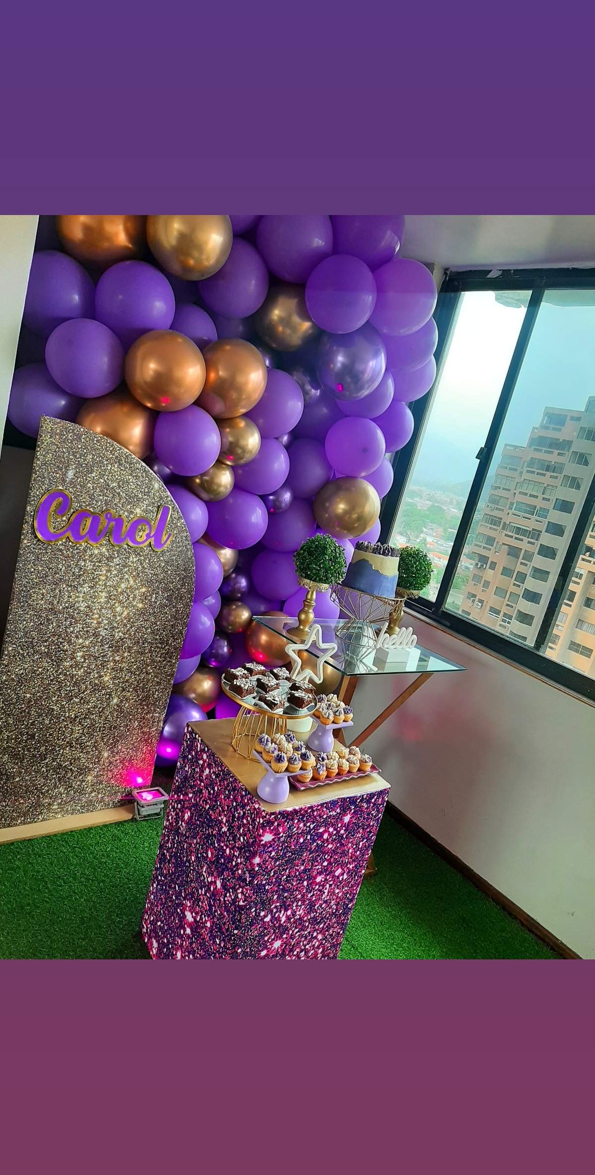 Carol's Birthday party  - Purple