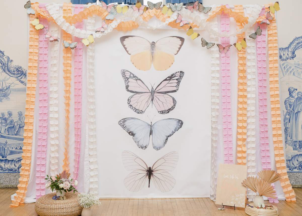 A Boho Butterfly Garden Birthday Inspired by a Sunset Color Palette - Boho Butterfly