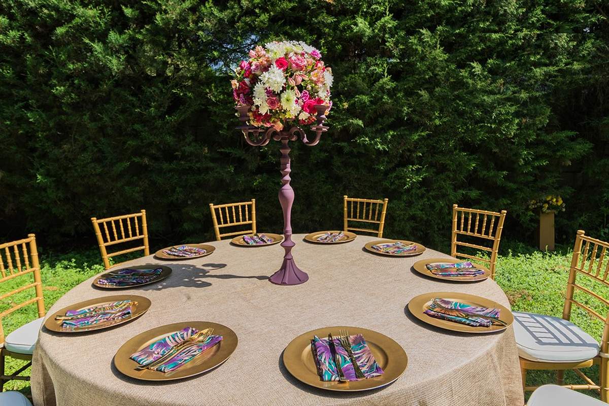 Savannah Pride  - The gold, brown and purple colour palette was inspired by the timeless beauty of the African savannah landscape.