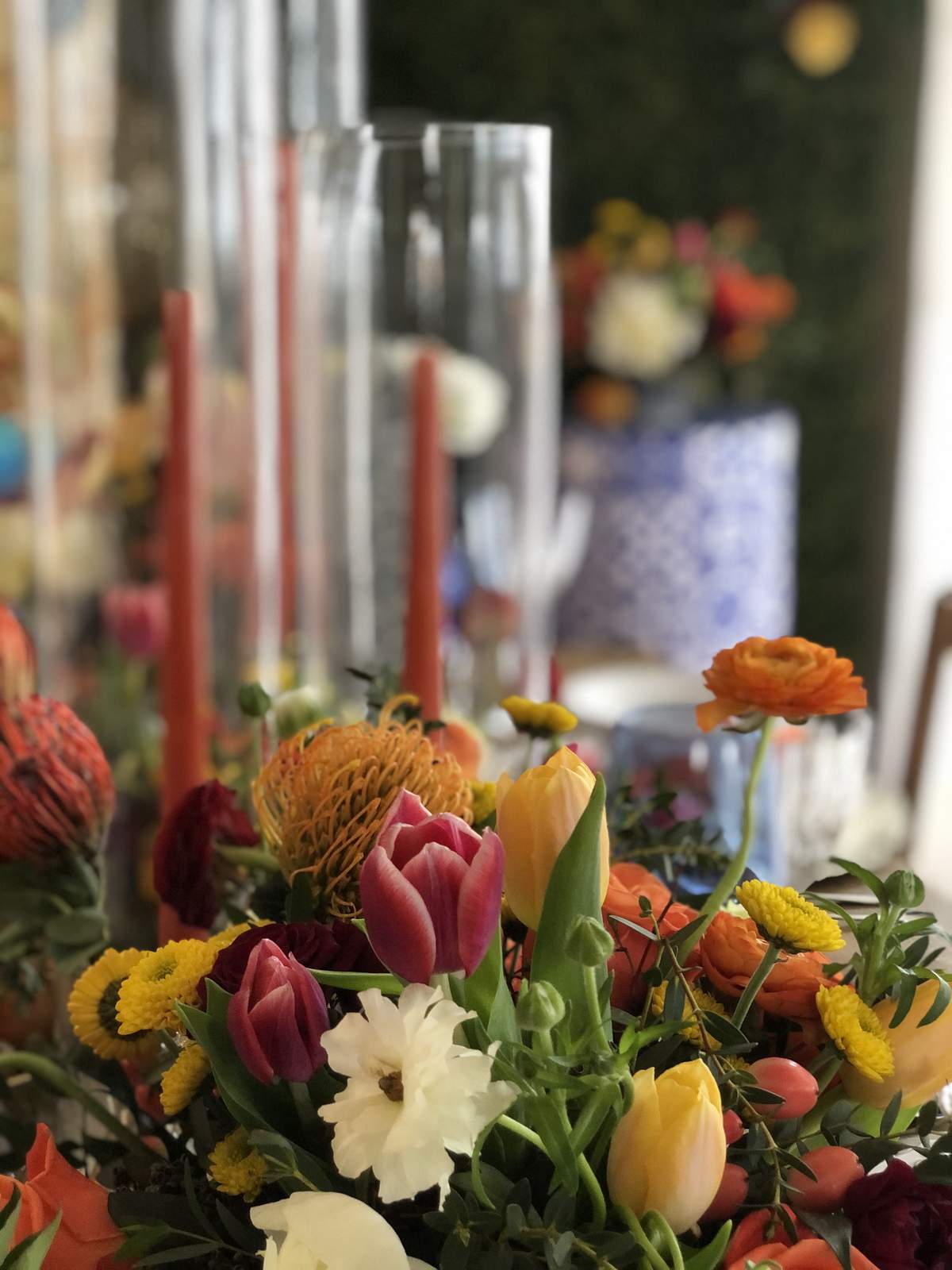 Dinner Birthday party  - Tropical dinner decoration 