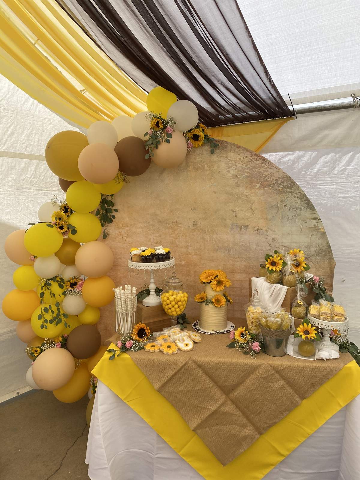 Sunflower Baby Shower Party Ideas Photo 3 of 8 Catch My Party
