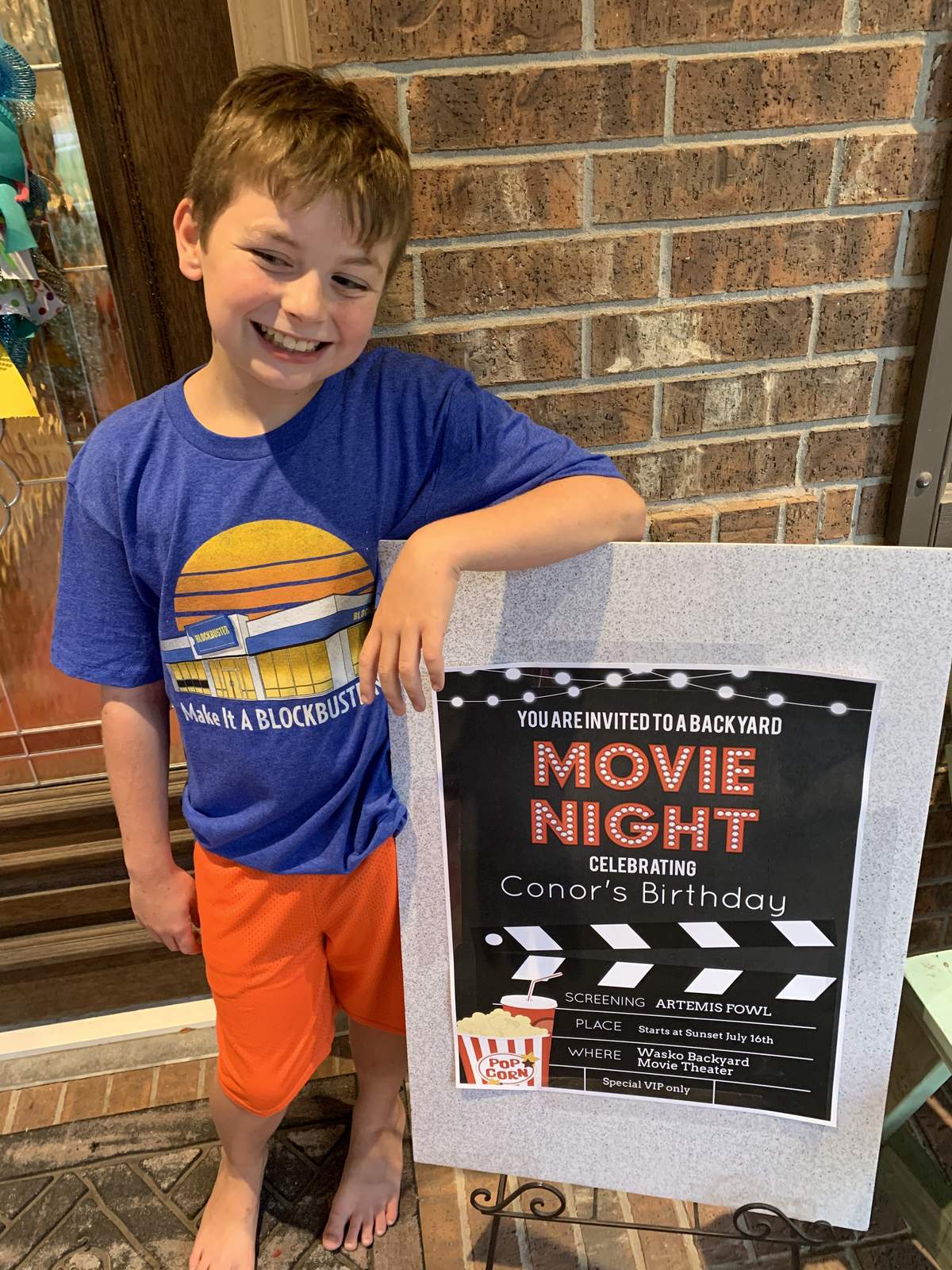 Pandemic Backyard Movie Party  - Backyard Movie Night for my 11 yr old