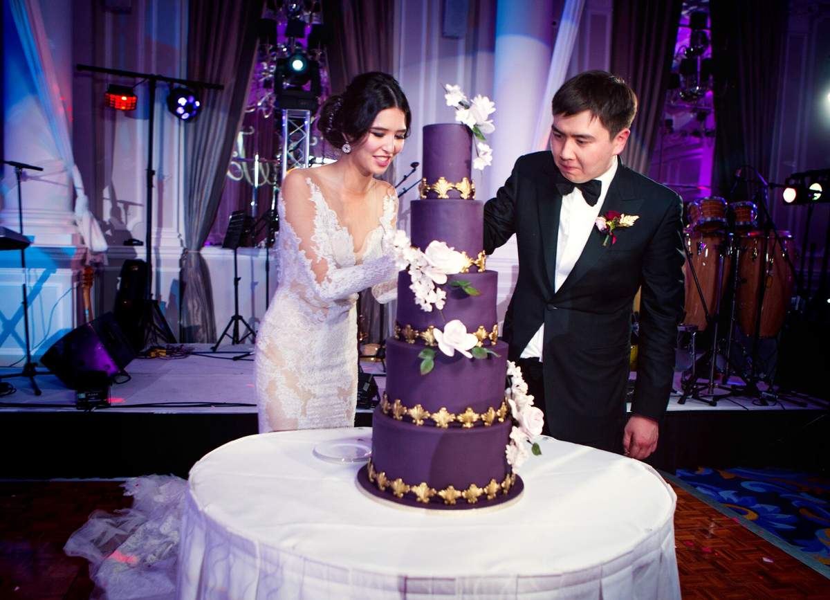 Traditional Kazakh Wedding in London - Purple