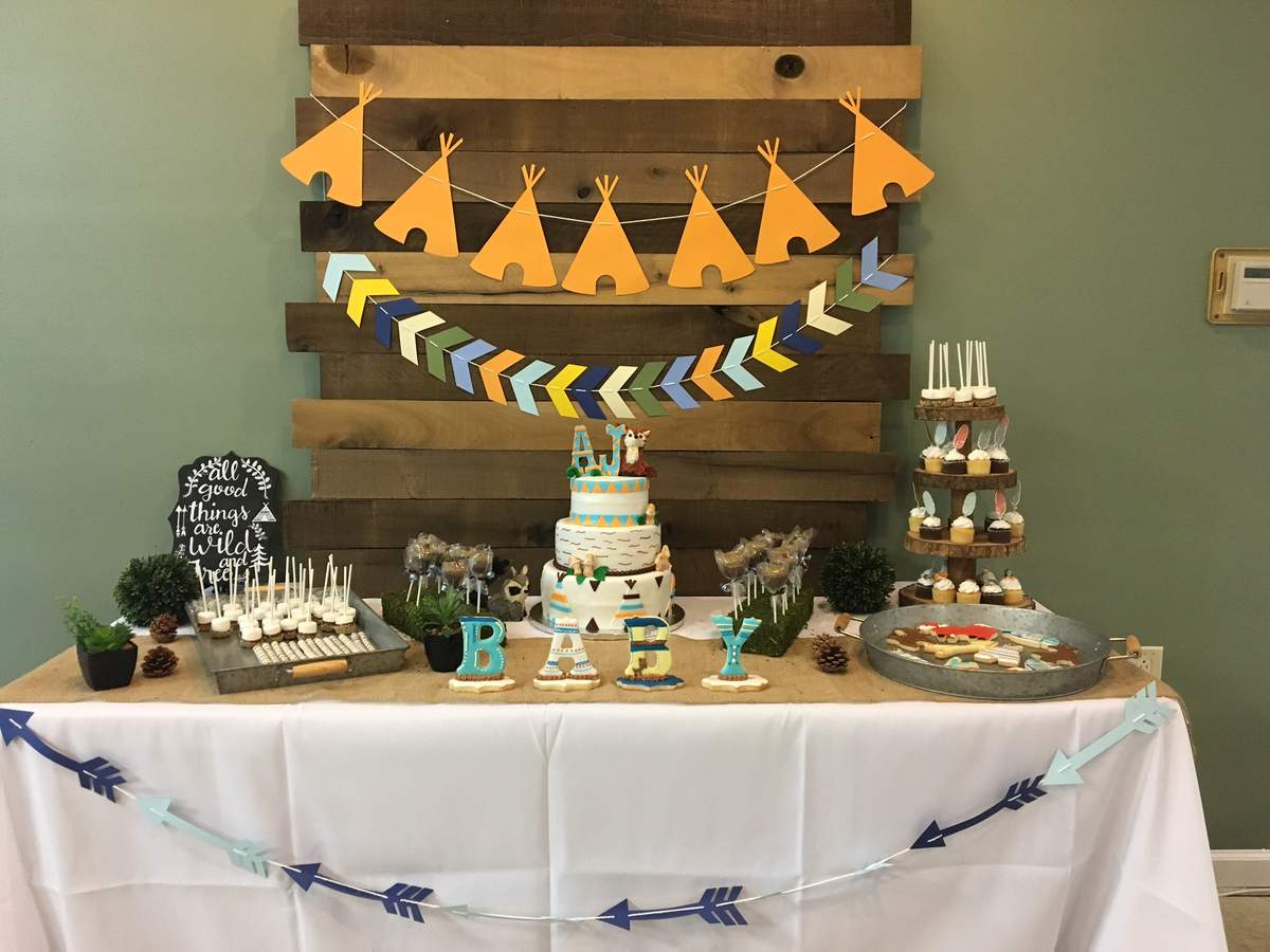 AJ’s baby shower - Woodland