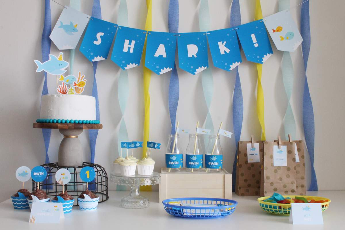 Shark Birthday Party - Sharks