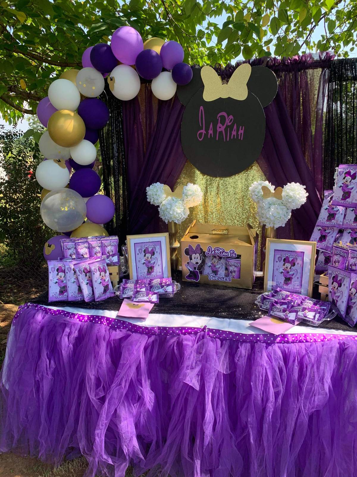 Midas Touch Parties  - Purple Minnie Mouse Theme