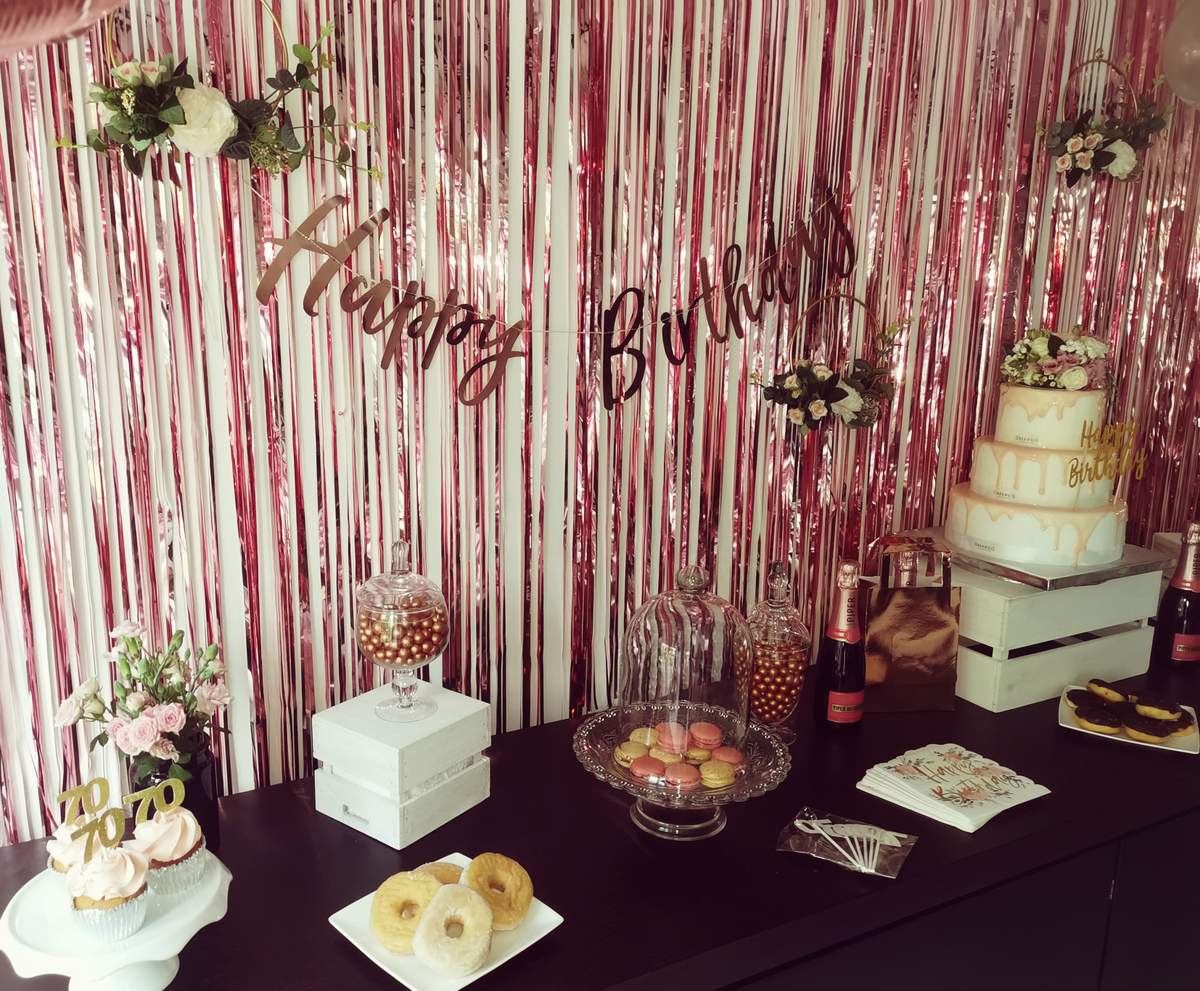 Rose Gold Birthday Party Ideas Photo 2 of 9 Catch My Party