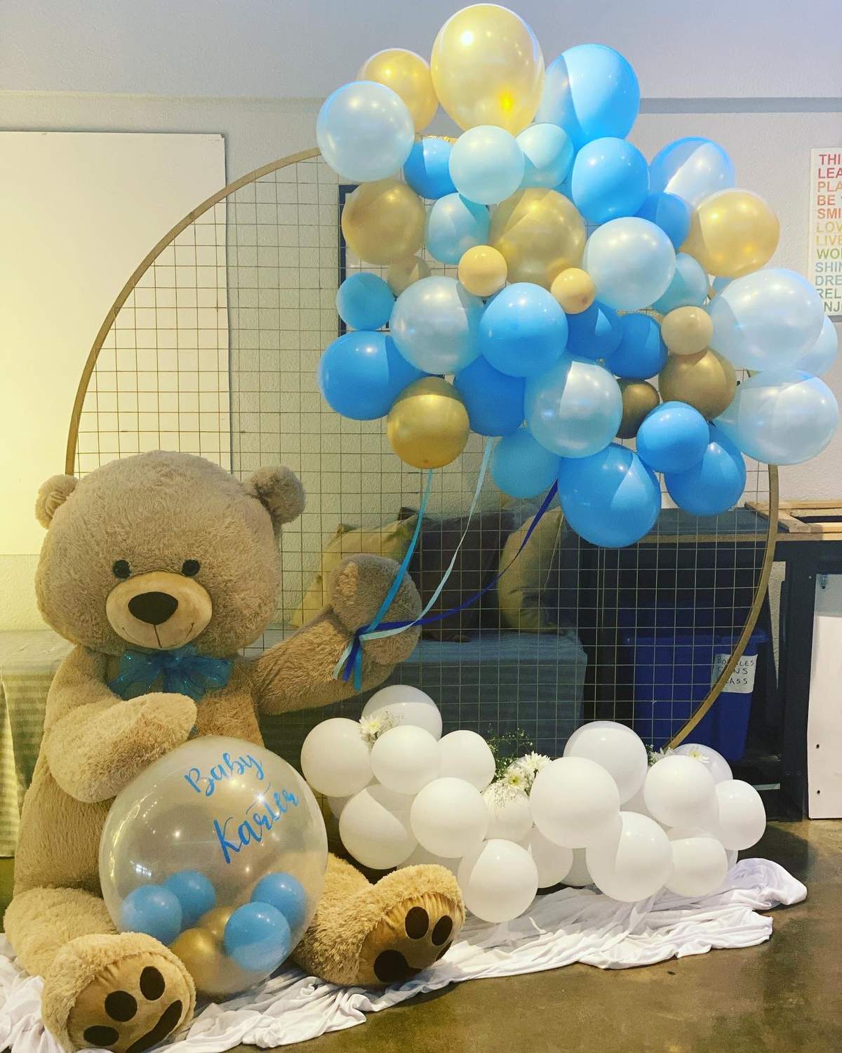 Sky Blue Bear Baby Shower - Bear