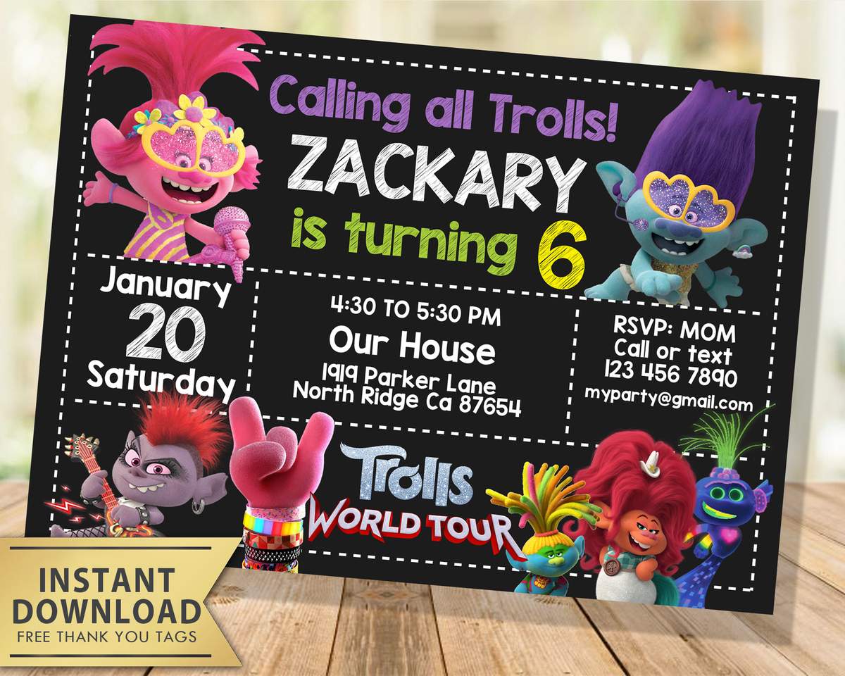 Trolls World Tour Birthday Party - Trolls World Tour