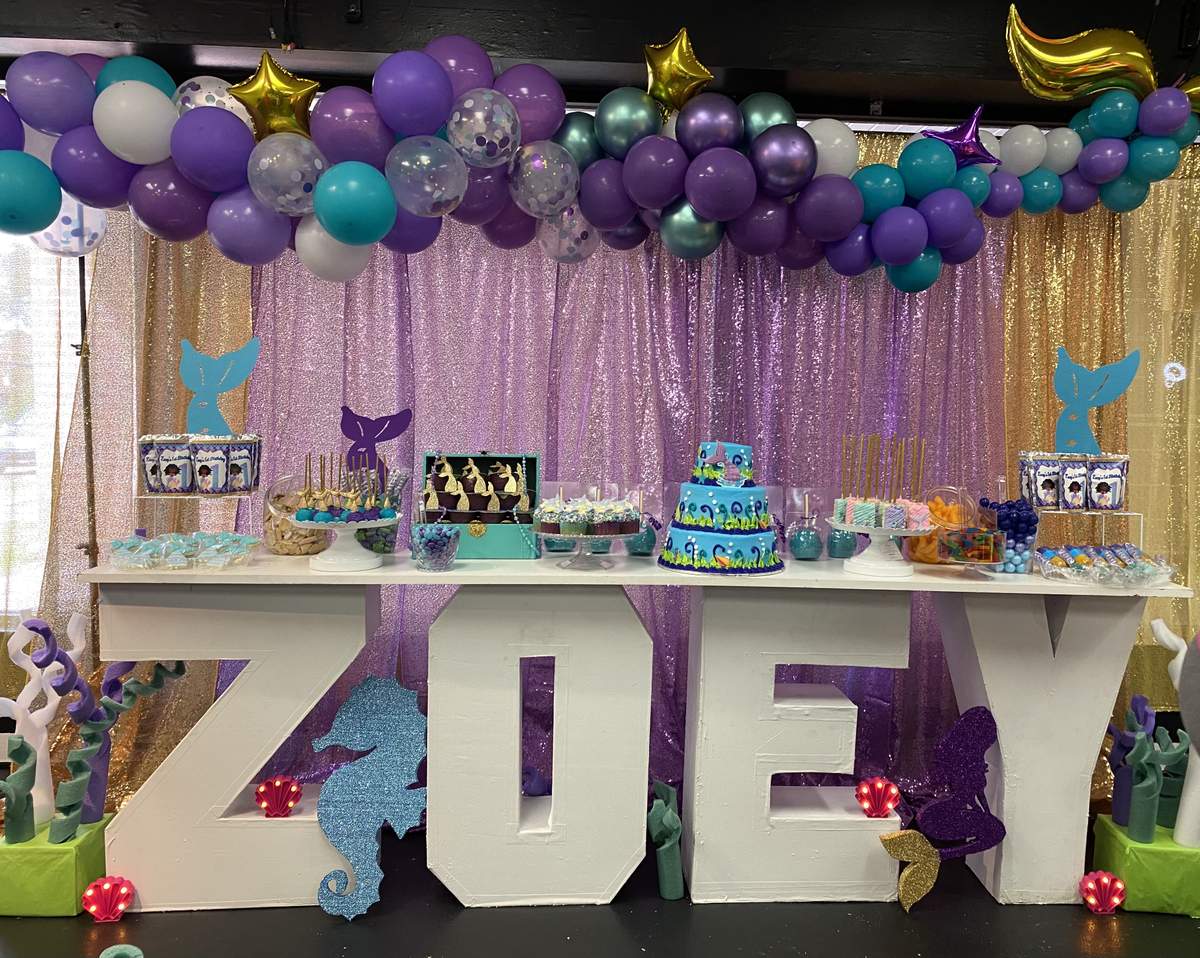Zoey's Under The Sea birthday party - Mermaid 