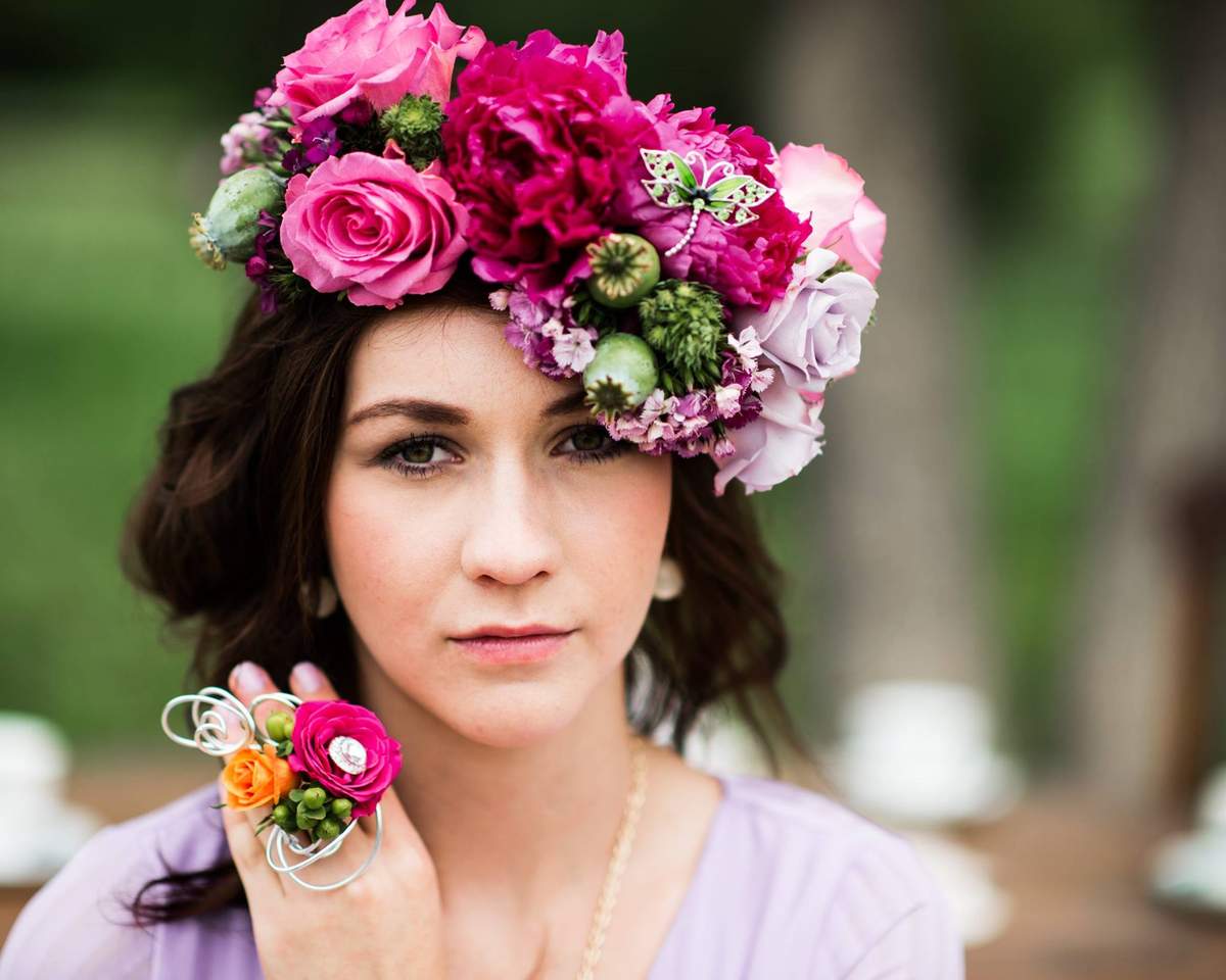 Floral Crowns Tea Party - Tea party at old Barn 
