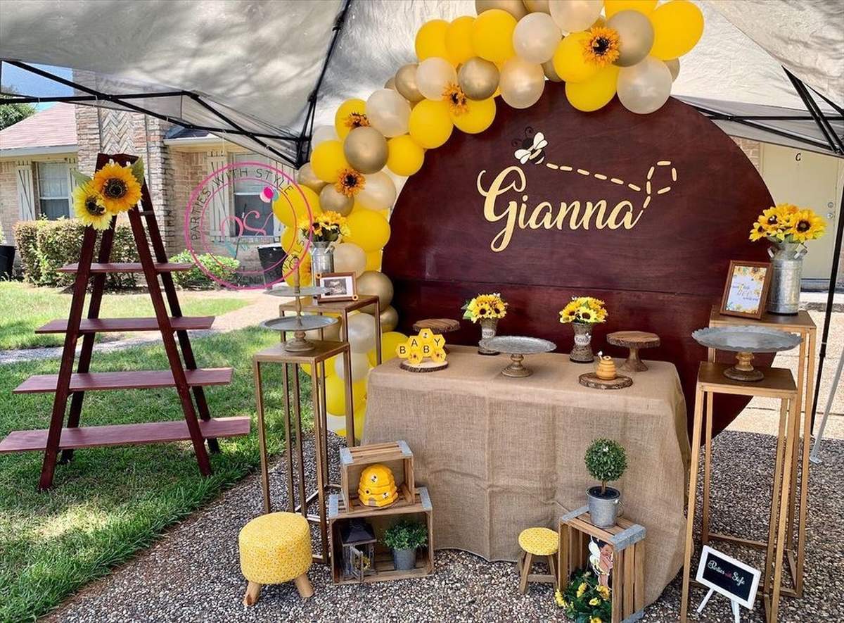 “Our Little Sunflower” Welcoming Baby Gianna - Sunflower Baby Shower