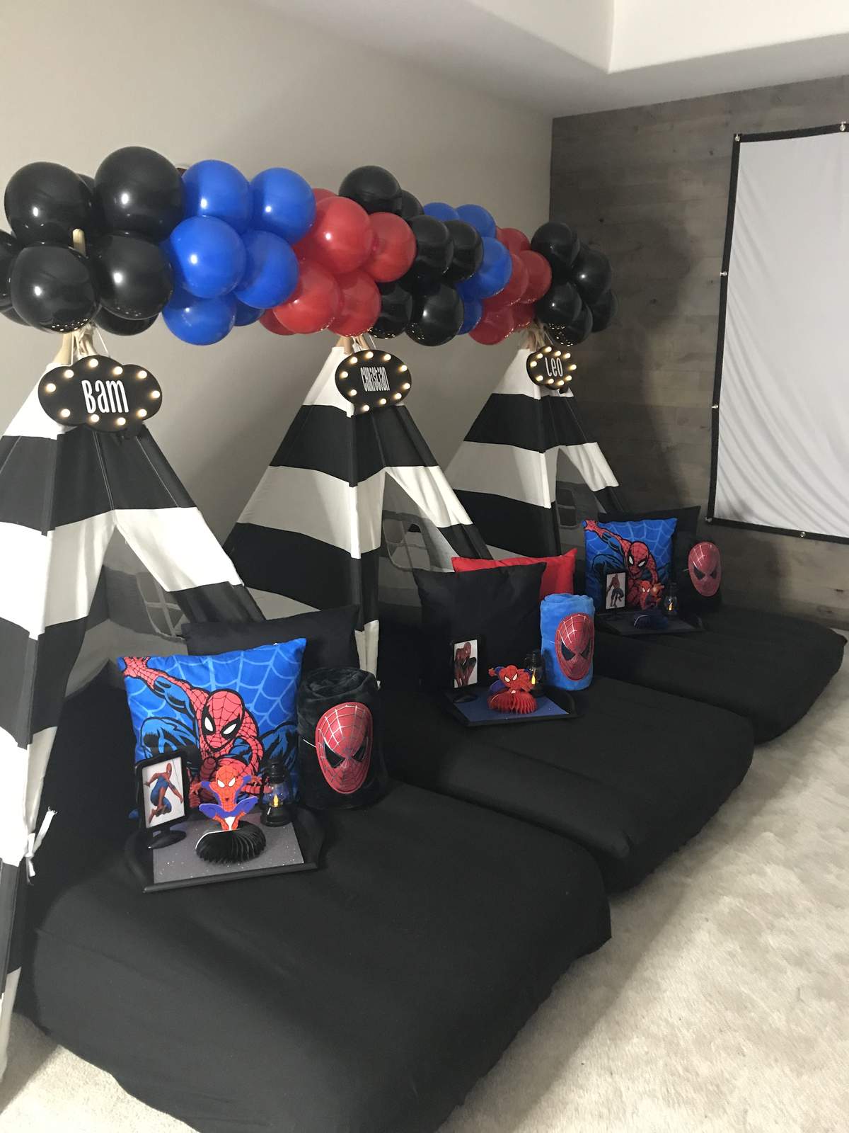 Dejuane sleepover  - Spiderman Sleepover 