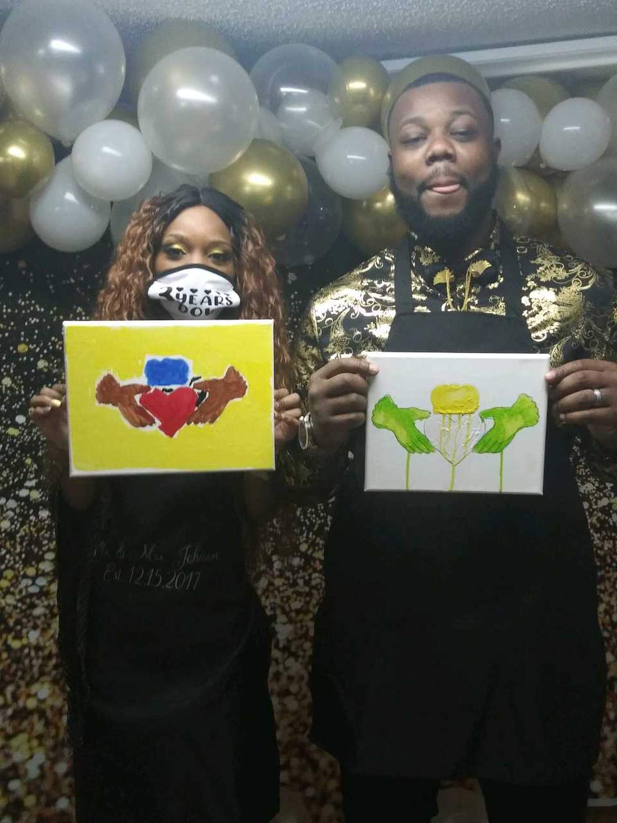 Johnson 3rd year Anniversary  - Paint and sip