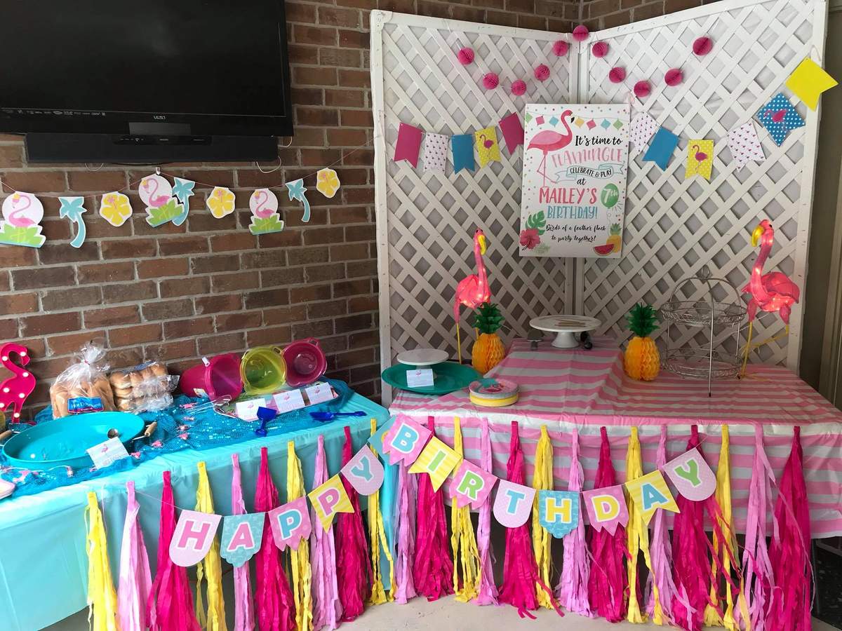 Let's Flamingle! Mailey is turning 7!  - Flamingos