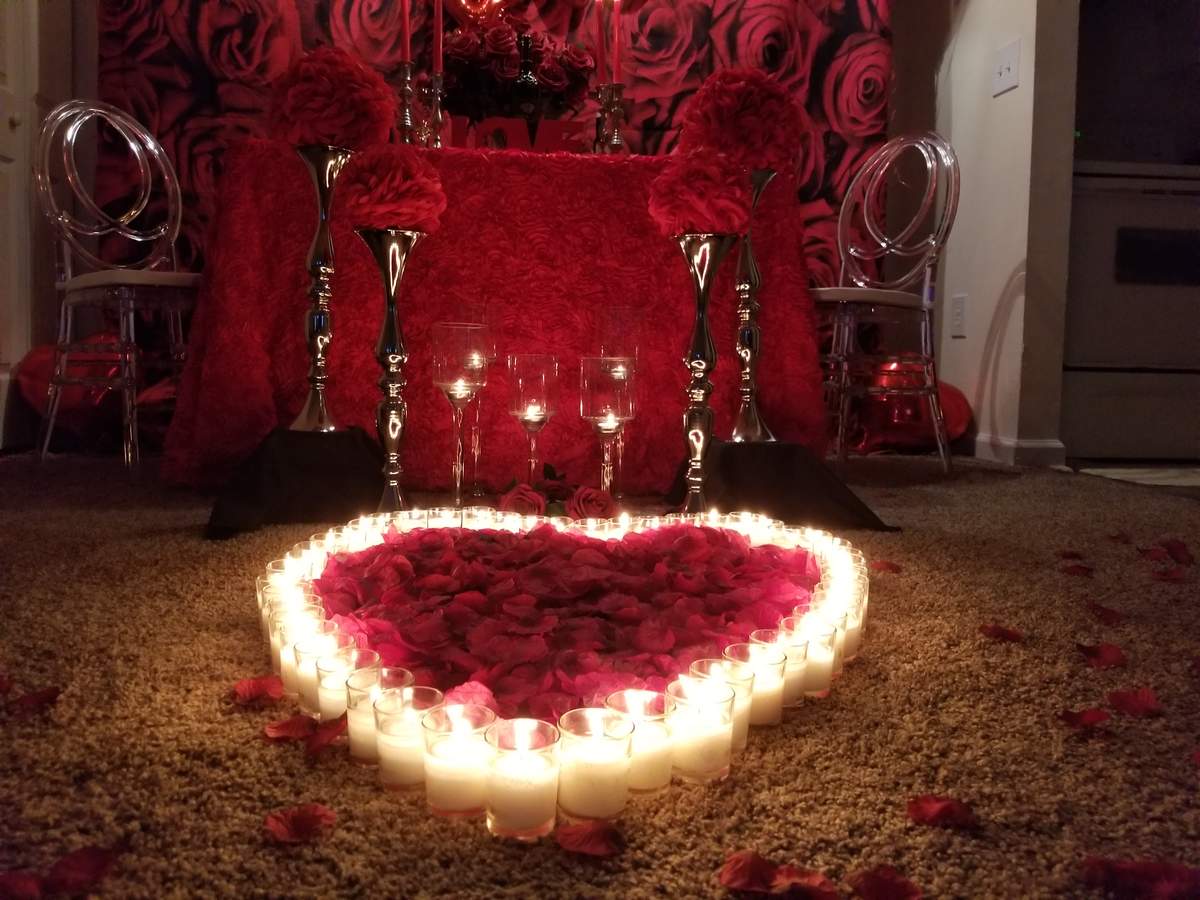 Valentine's Day Romantic Setup for Two - Valentine's Day