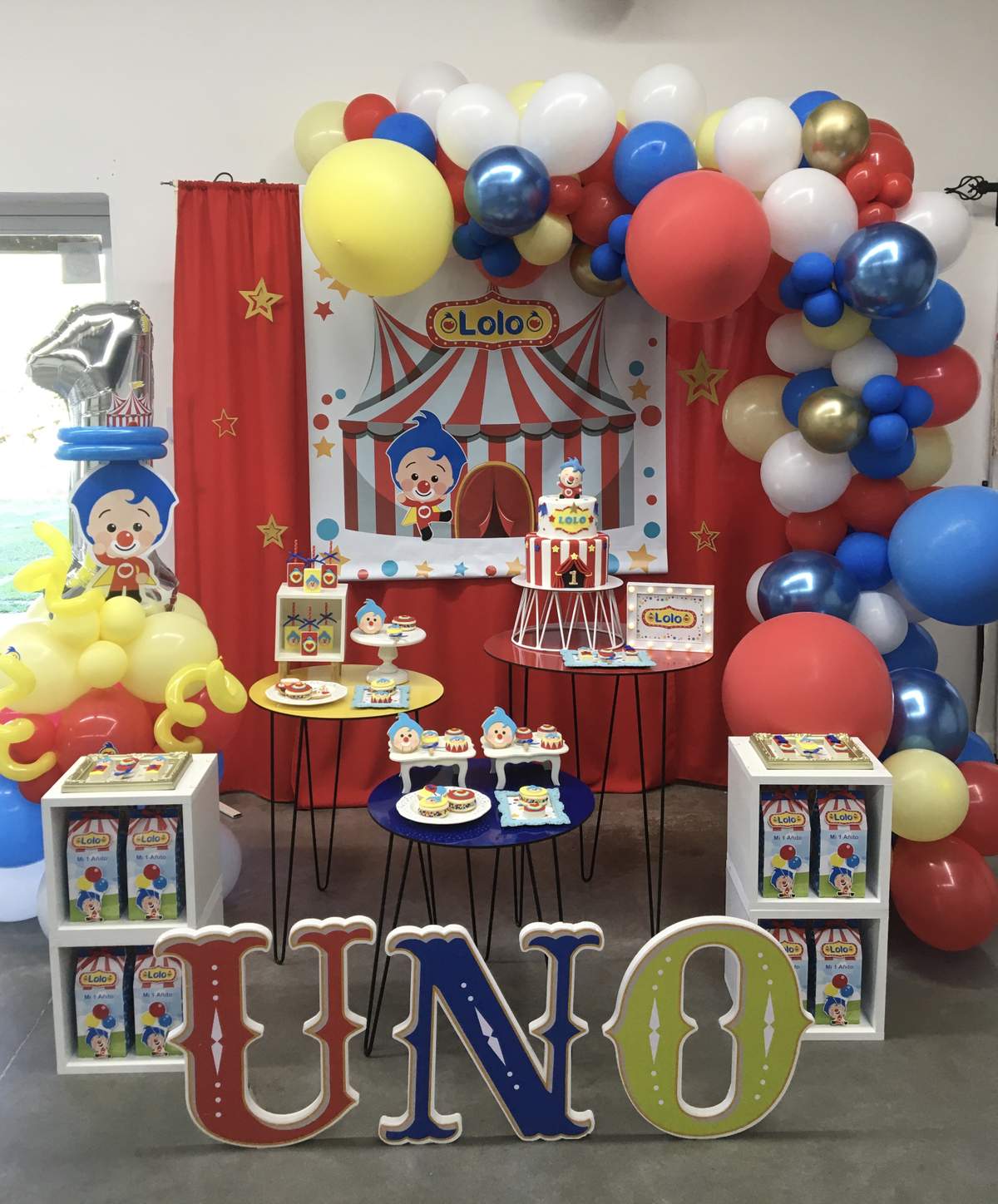 Circus 1st birthday party - Plim plim 