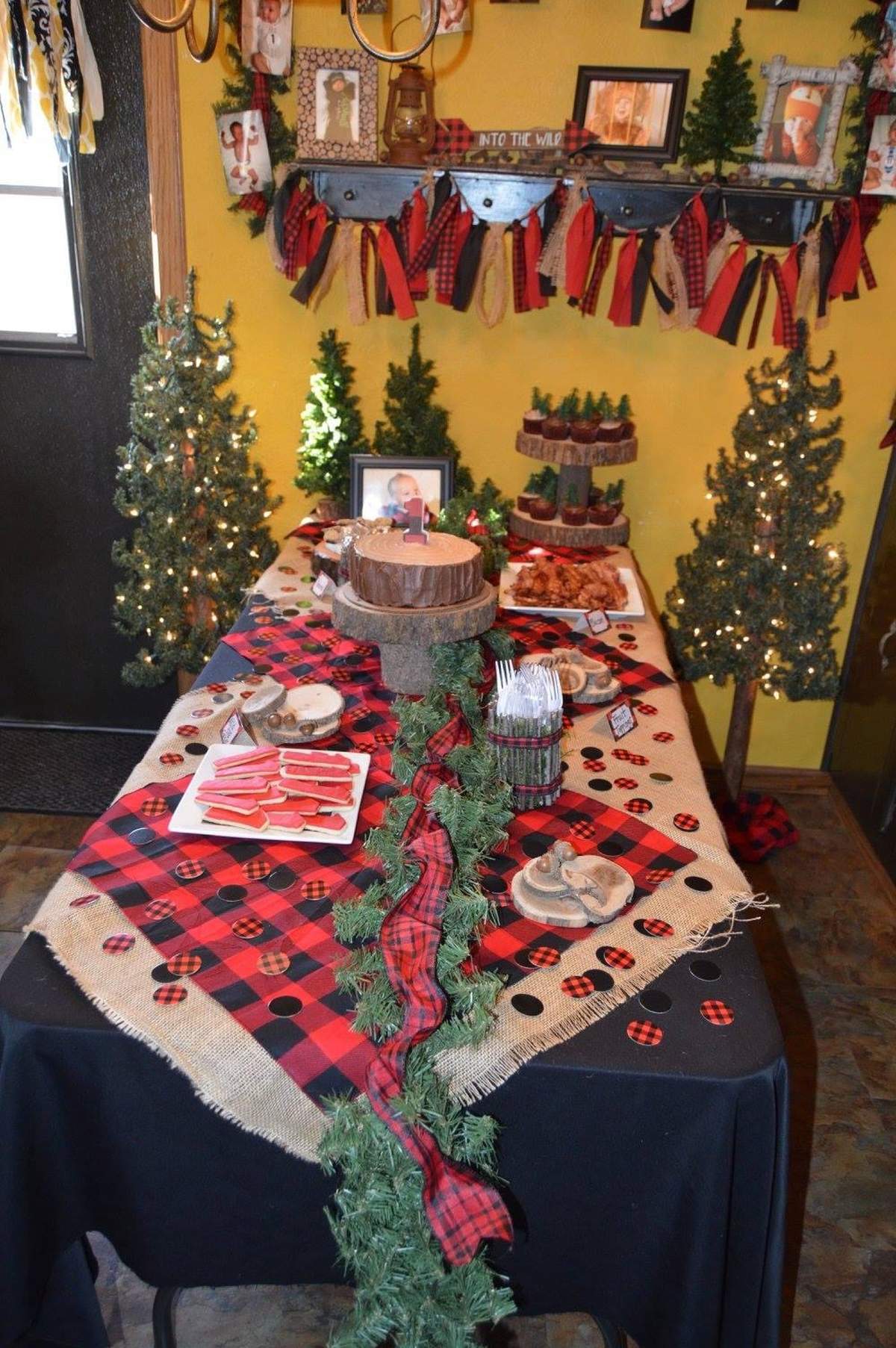 Wild One Birthday - Woodsy Buffalo Plaid