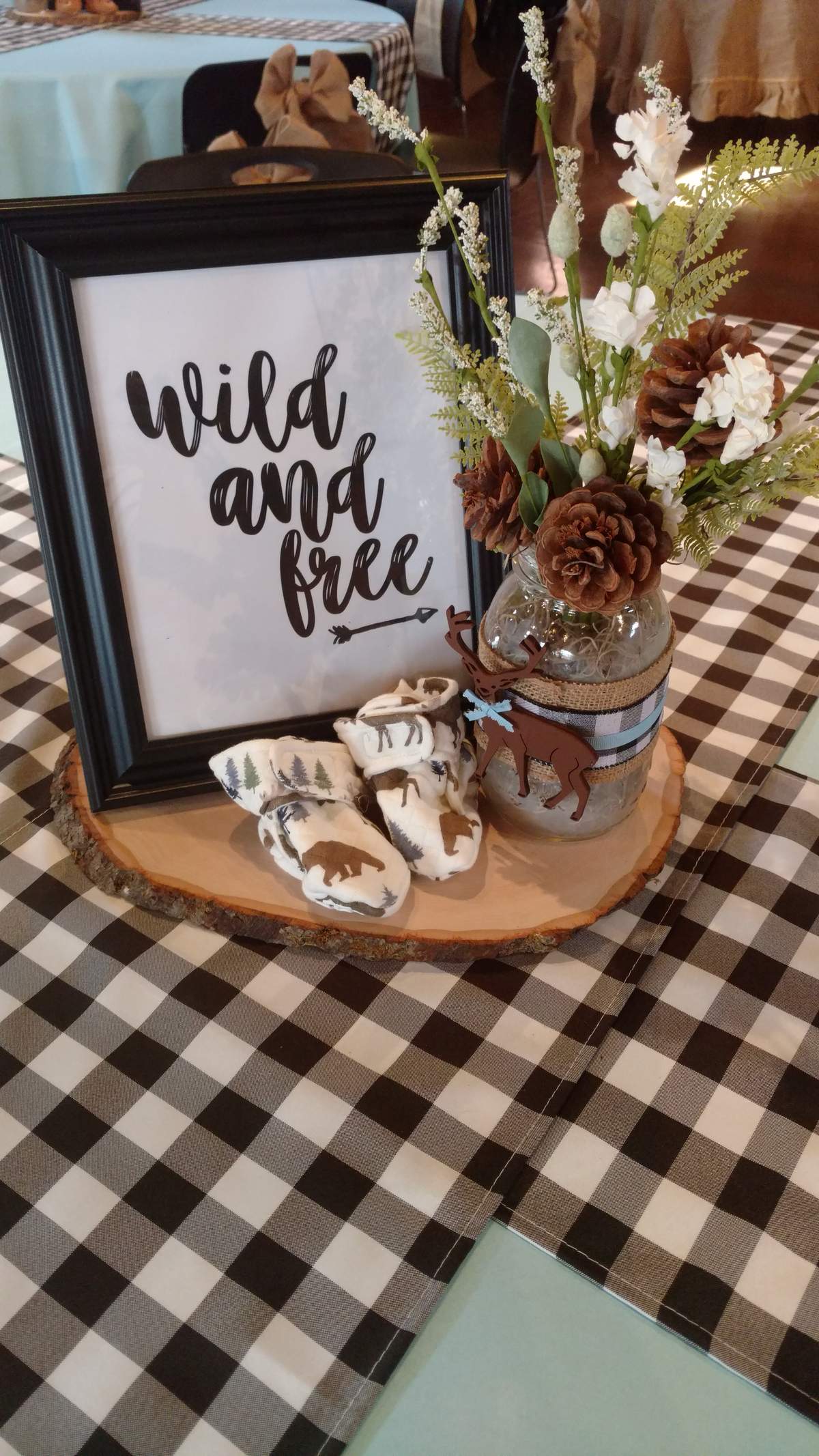 Rustic Deer Baby Shower Party Ideas Photo 11 of 21 Catch My Party