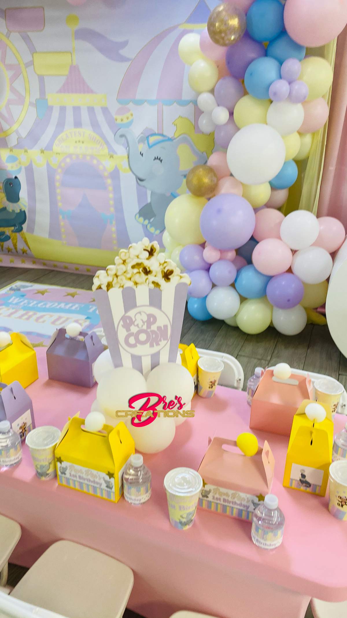 Nova Rae’s 1st Birthday  - Carnival Circus Theme 