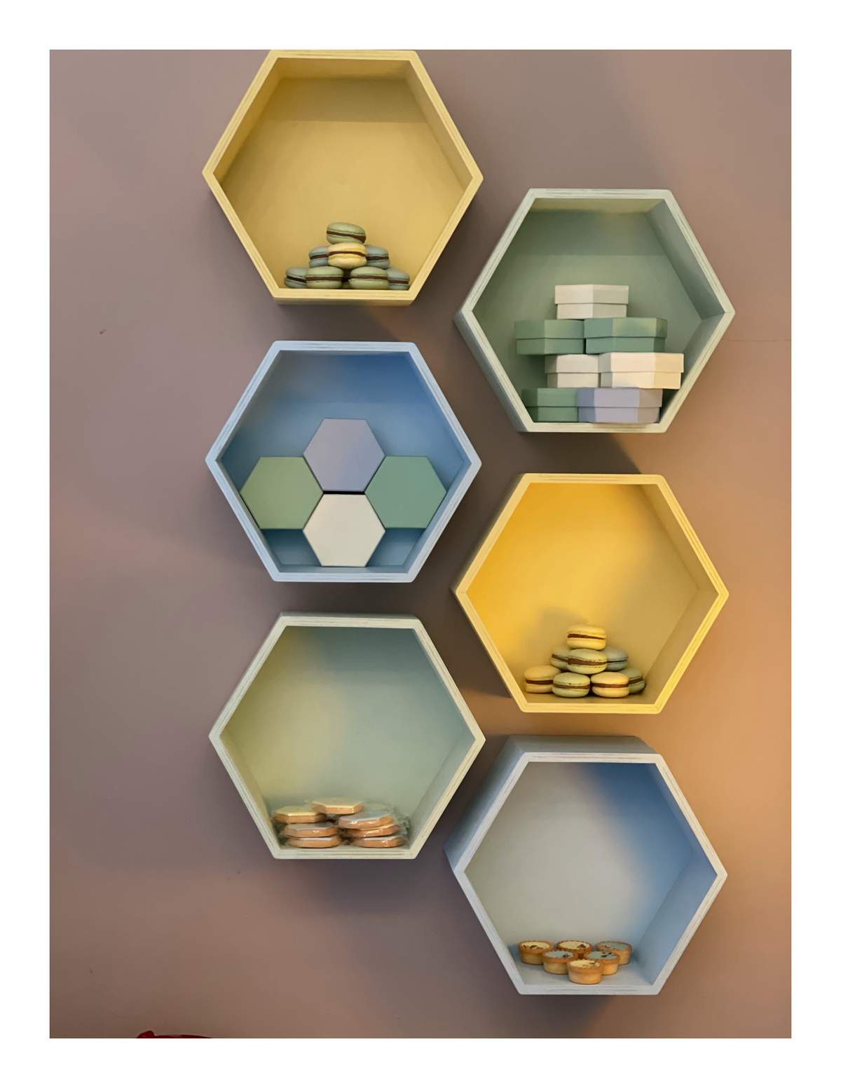 Hexagon Christening - Hexagon Symmetry with Pastel Colors