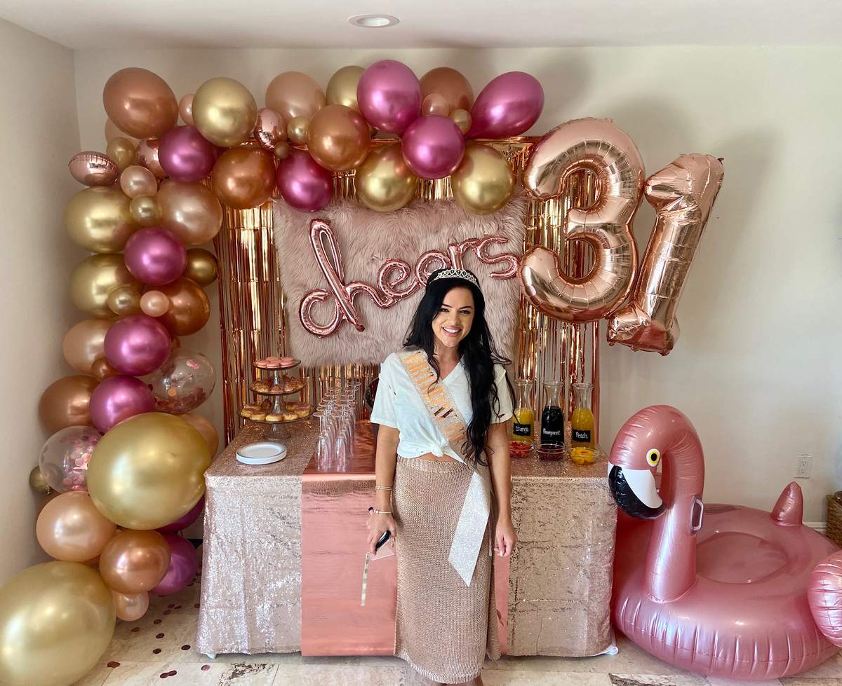 Rose Gold Birthday Party Ideas | Photo 1 of 13 | Catch My Party