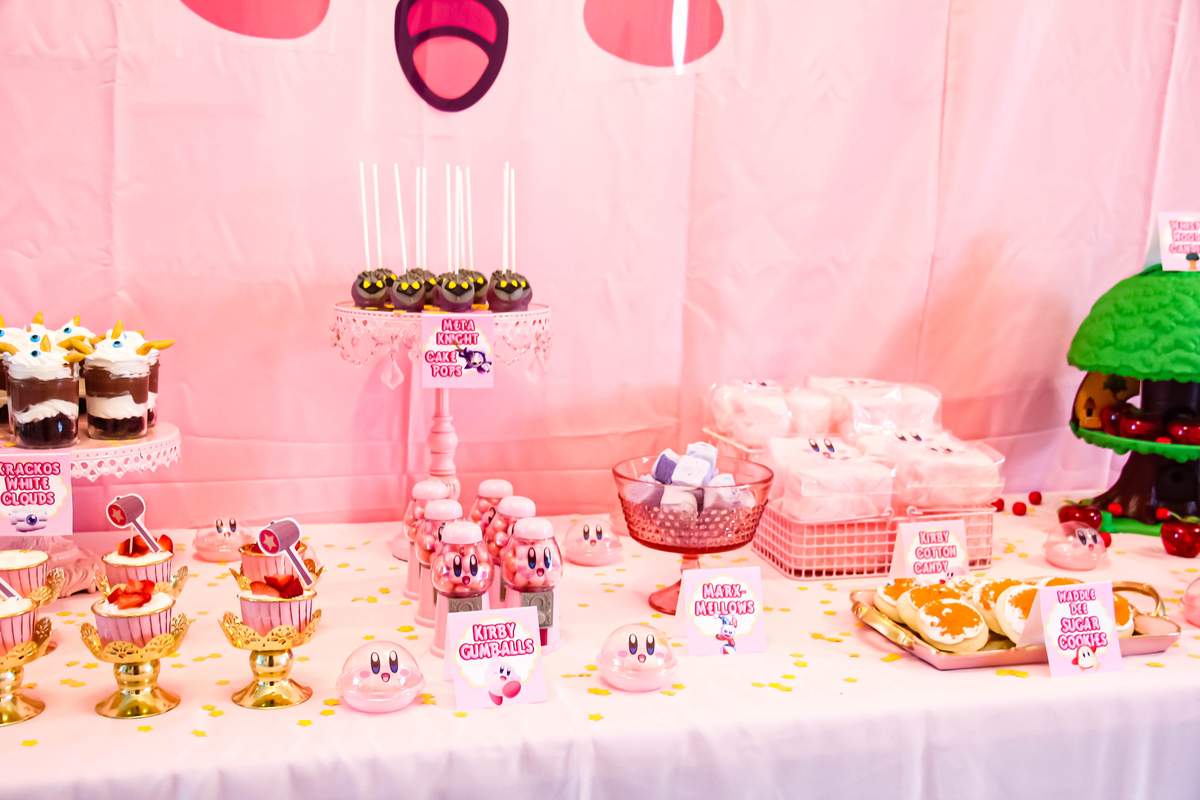 Kirby Birthday Party Ideas Photo 10 of 46 Catch My Party