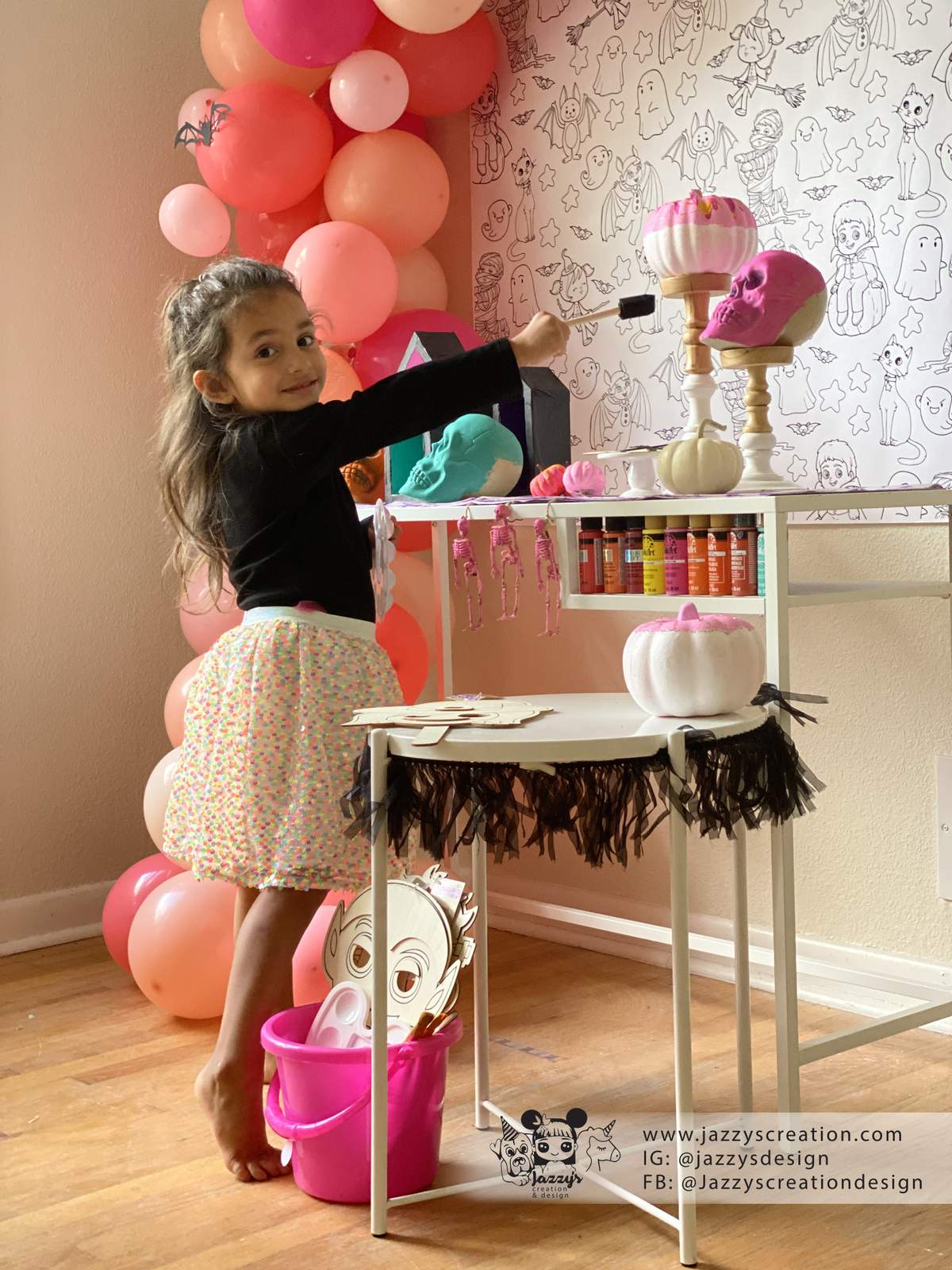 Bright Paint Colors Halloween Party Ideas Photo 4 of 12 Catch My Party