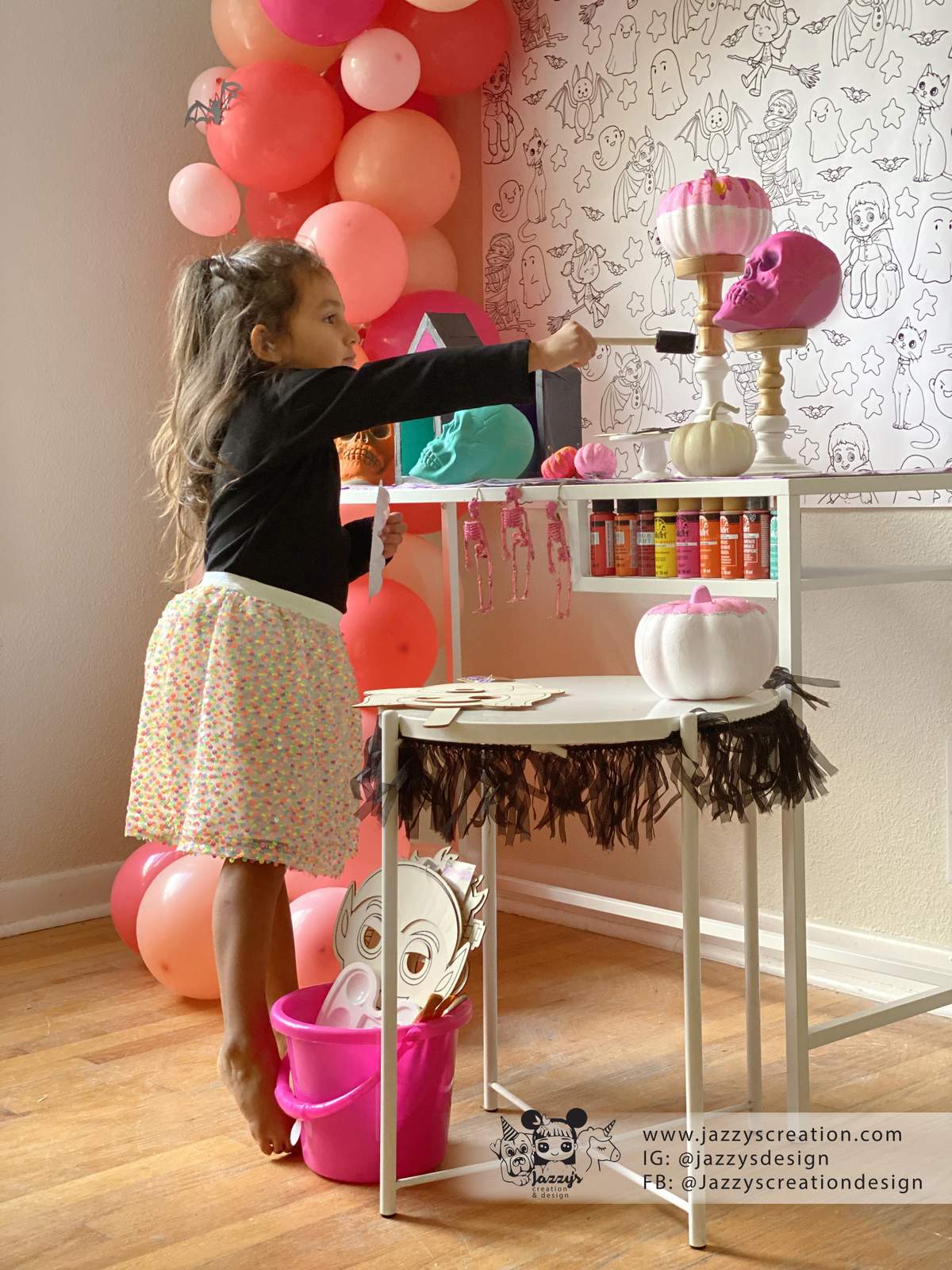 Bright Paint Colors Halloween Party Ideas Photo 4 of 12 Catch My Party